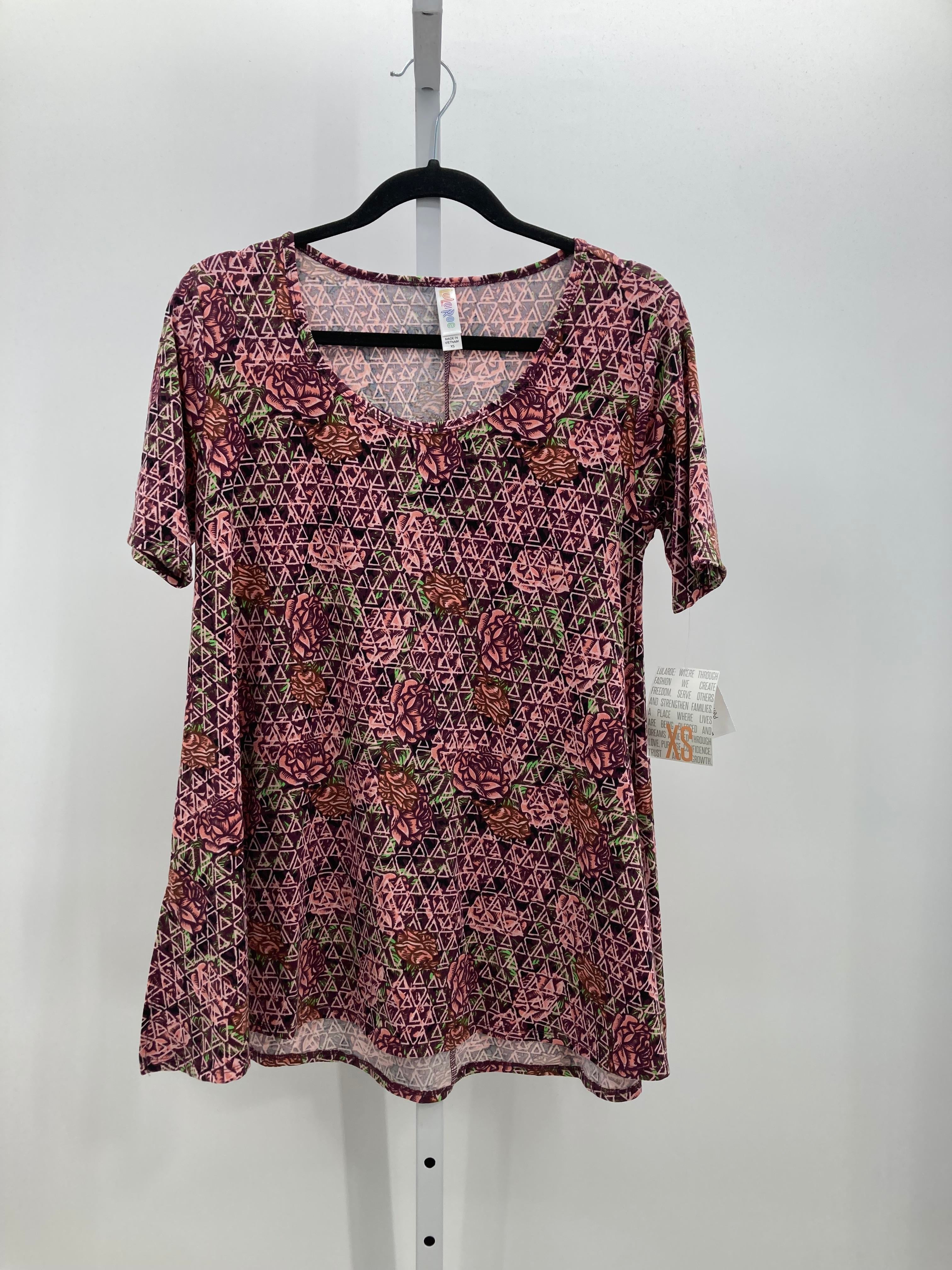 Lularoe Size X Small Misses Short Sleeve Shirt