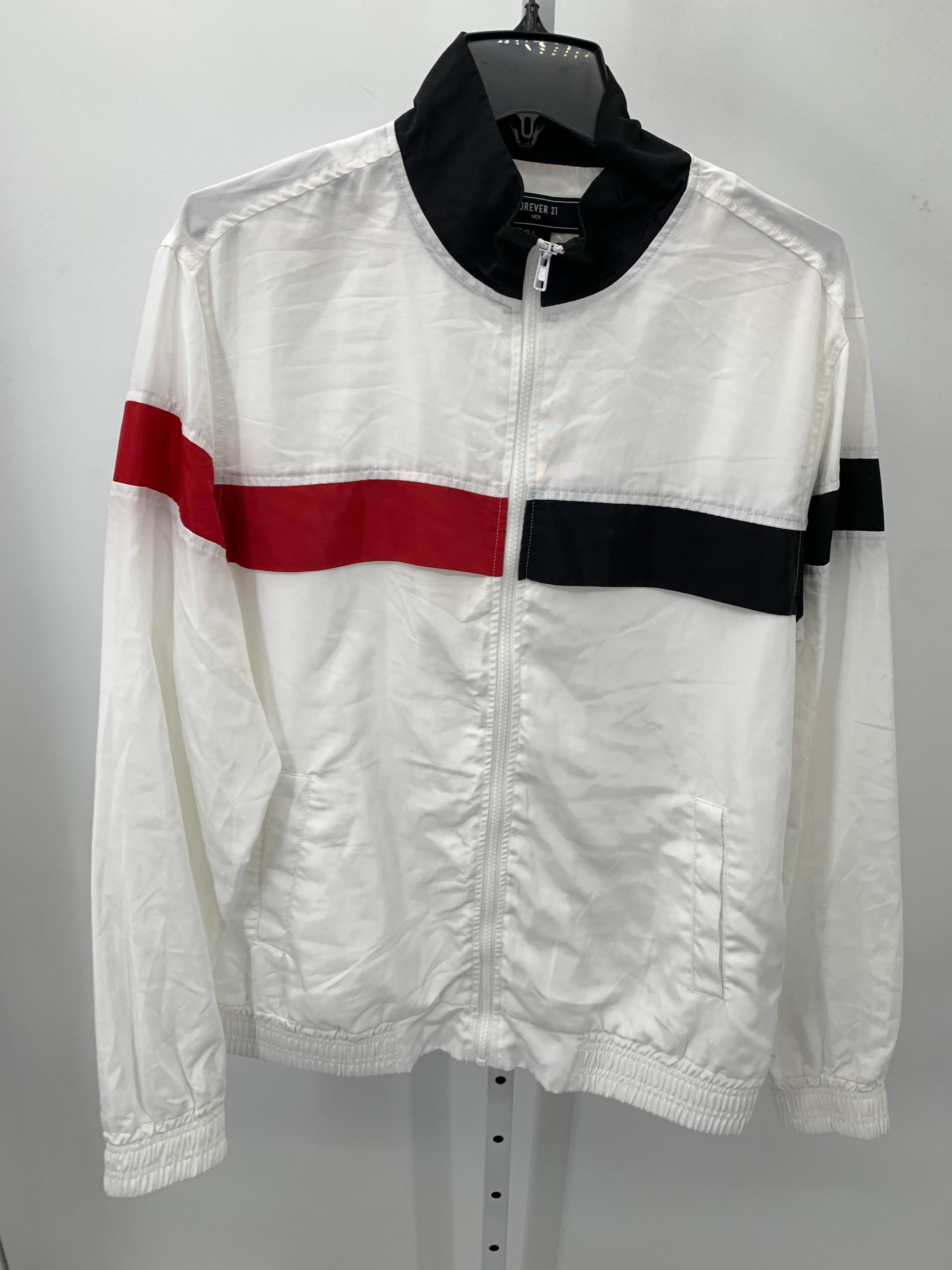 RED ZIP WINDBREAKER.