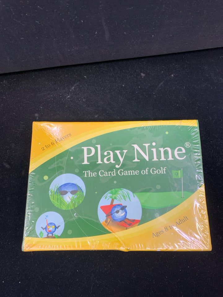 NIB PLAY NINE CARD GAME.