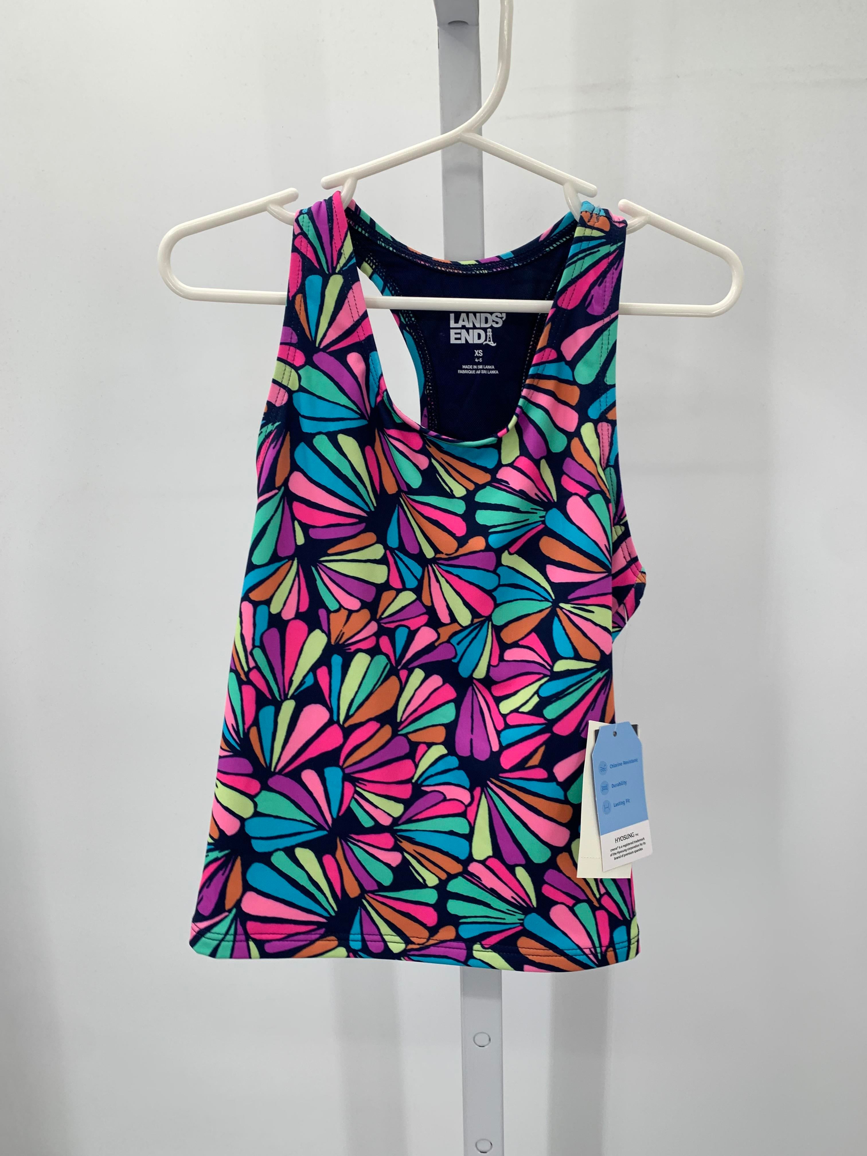 Lands End Size 4-5 Girls Swim Shirt