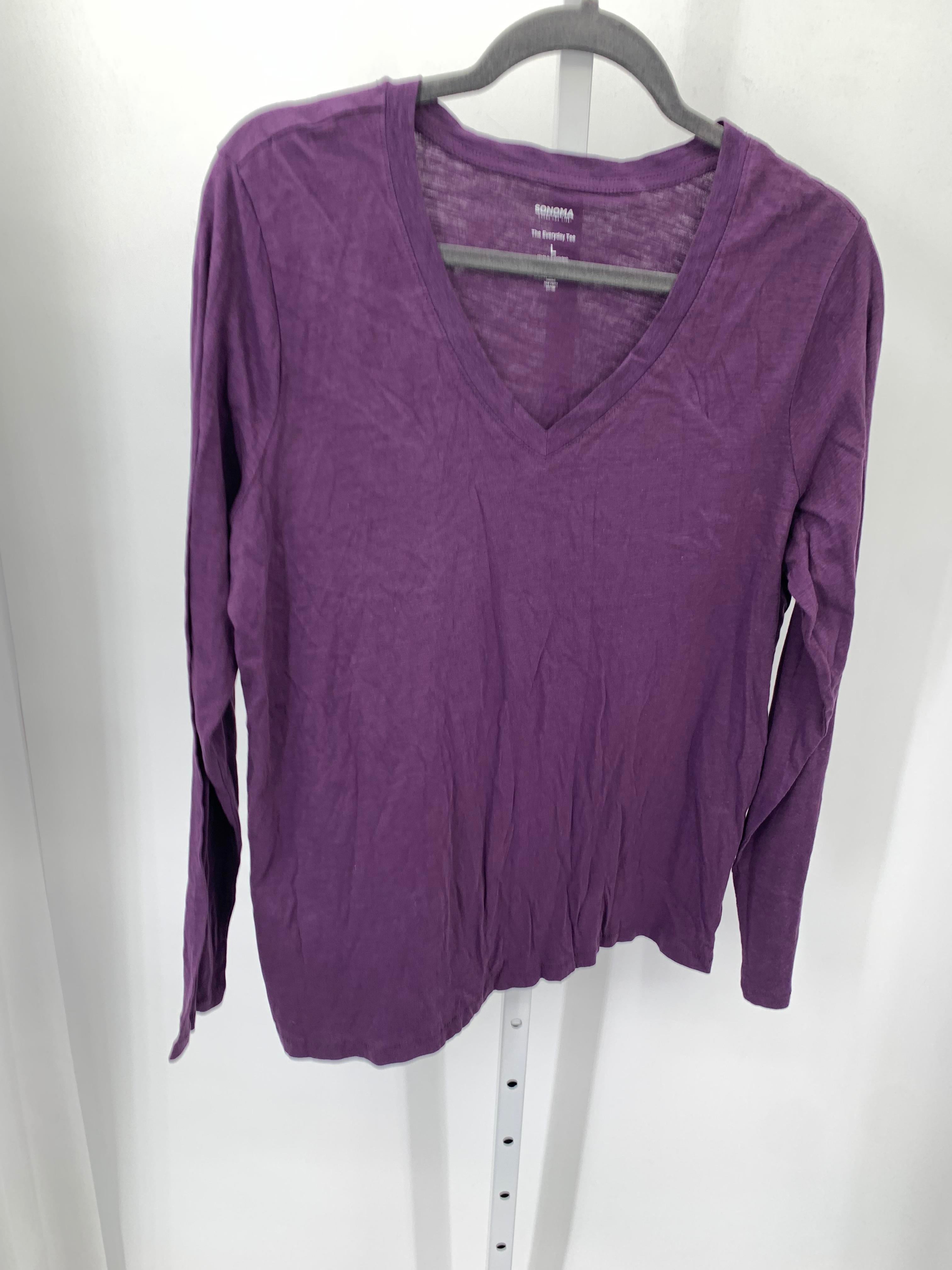 Sonoma Size Large Misses Long Sleeve Shirt