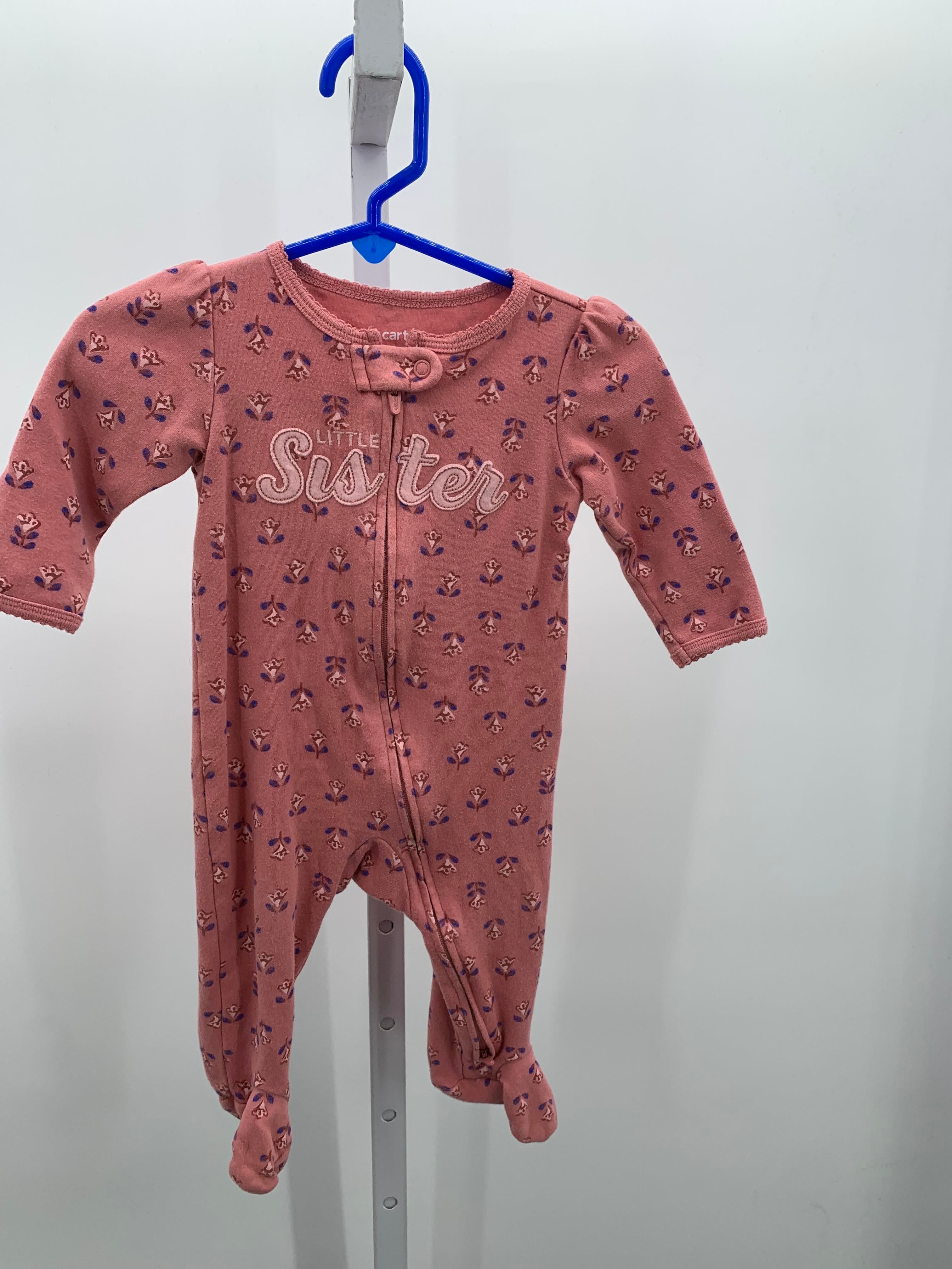Carters Size 6 Months Girls Long Slv. Romper