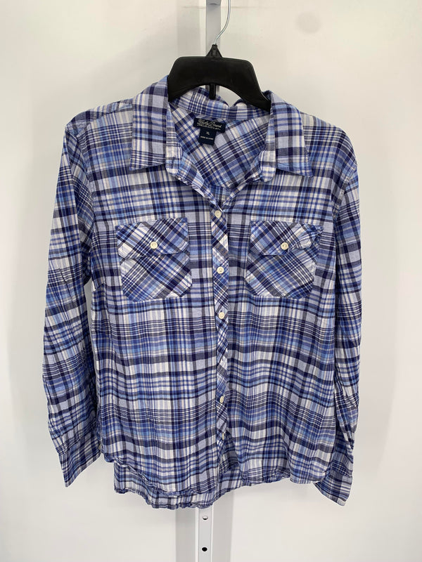 Lucky Brand Size Extra Large Misses Long Sleeve Shirt