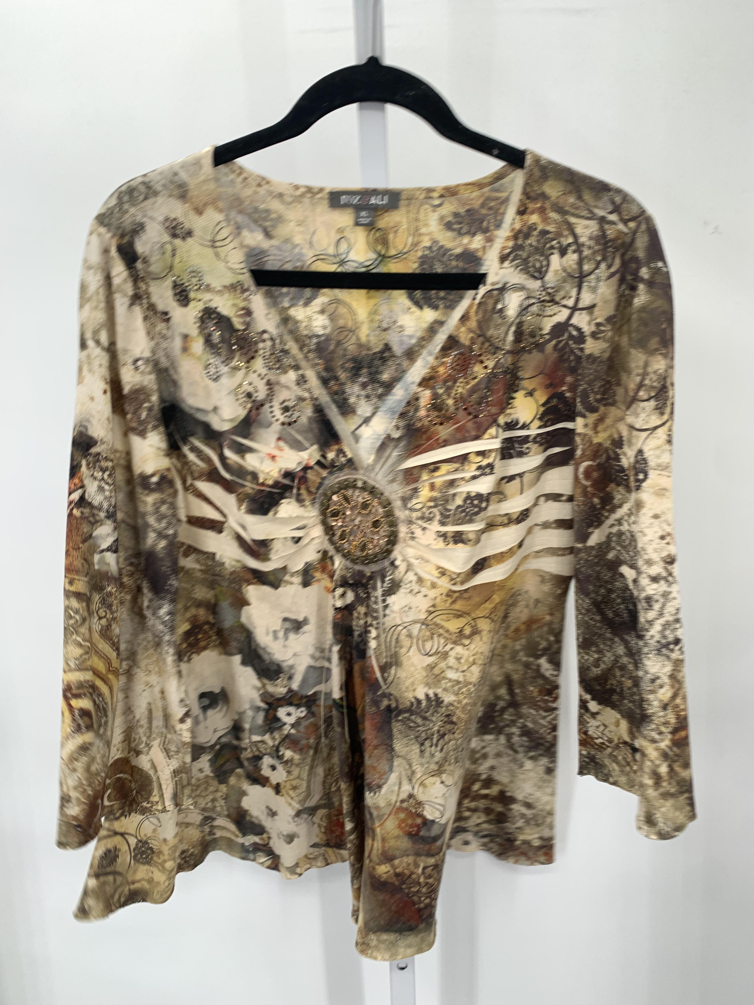 Roz & Ali Size Extra Large Misses 3/4 Sleeve Shirt
