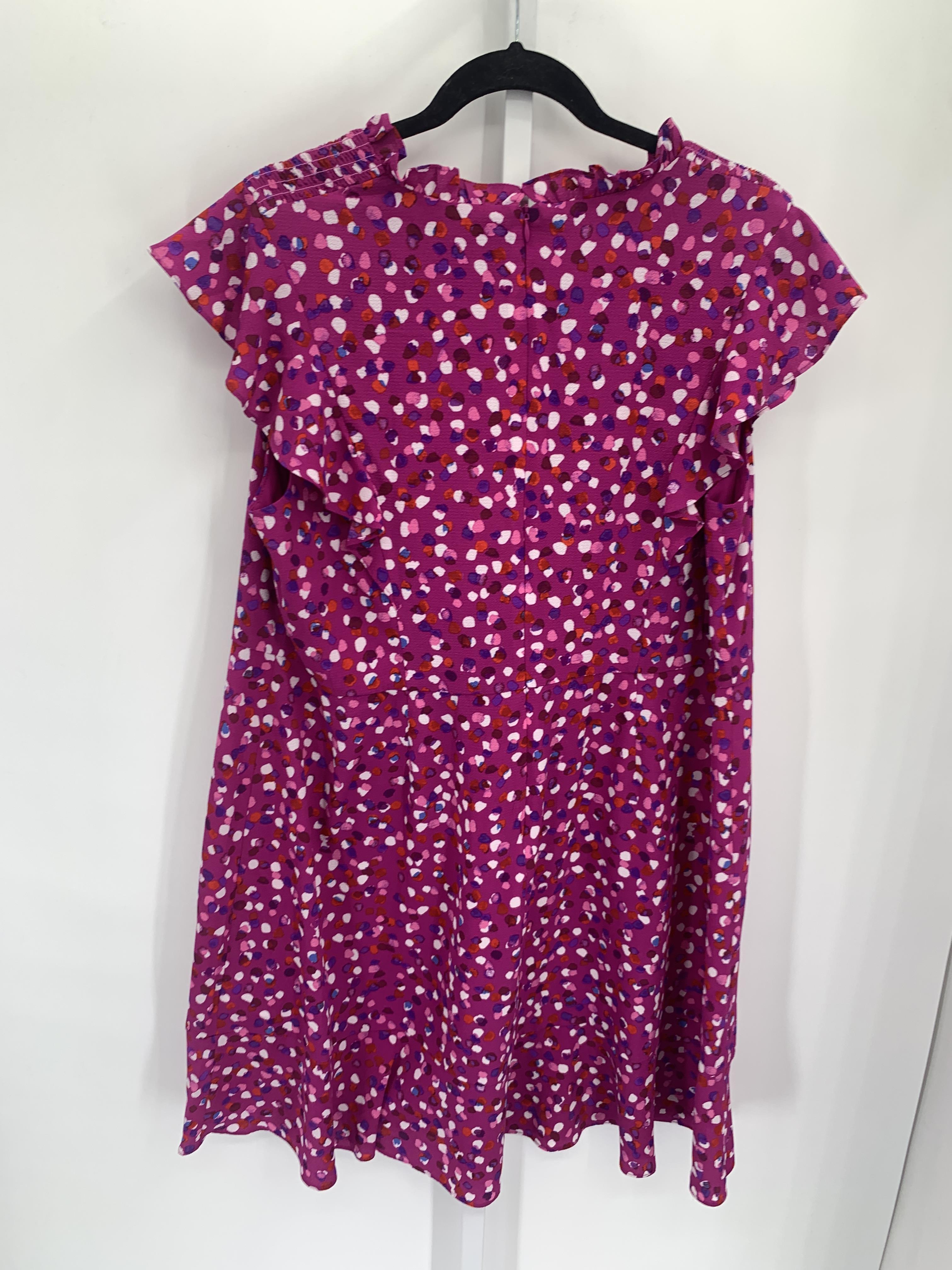 Maggy London Size 18 W Womens Short Sleeve Dress