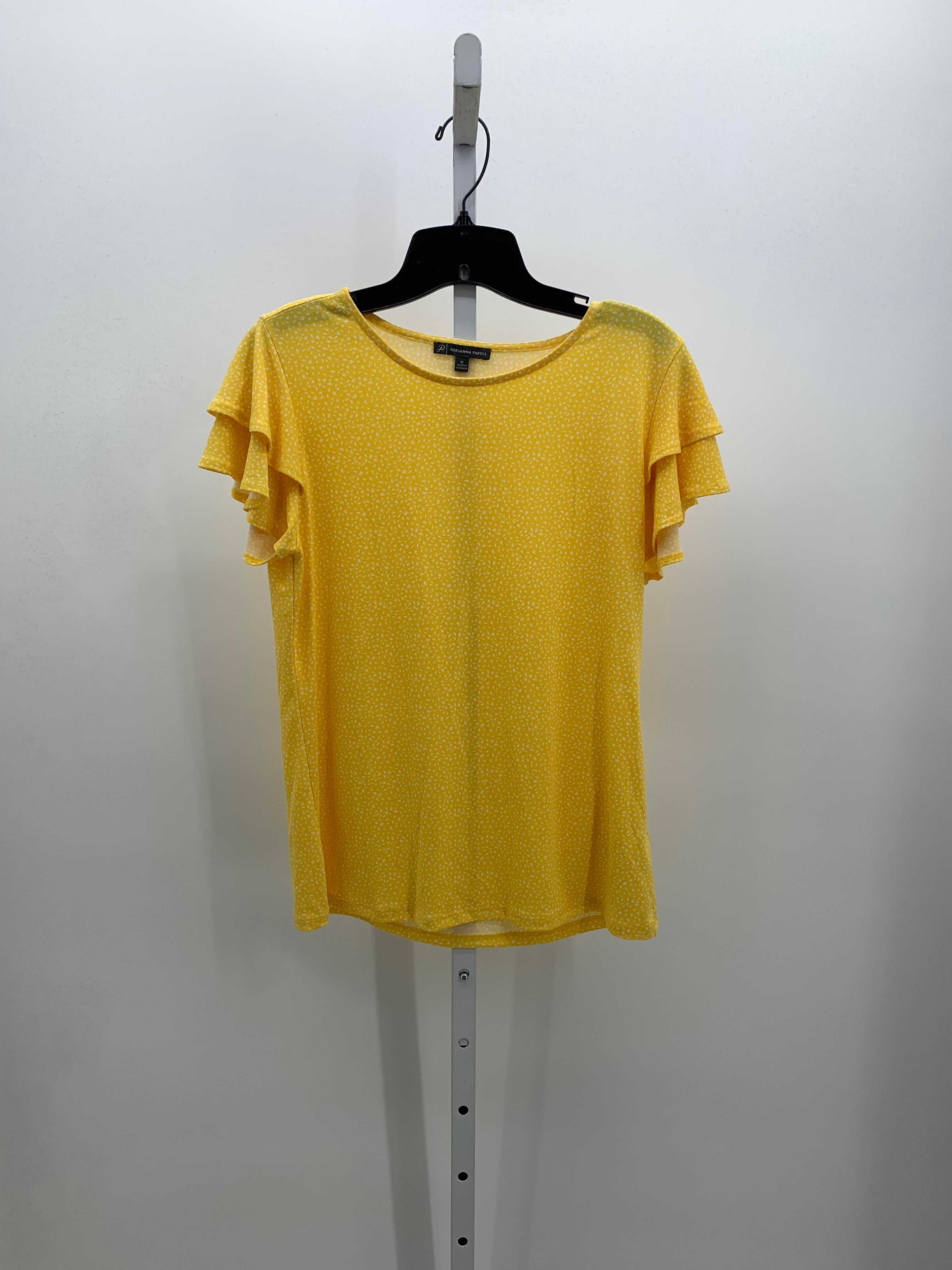 Adrianna Papell Size Medium Misses Short Sleeve Shirt