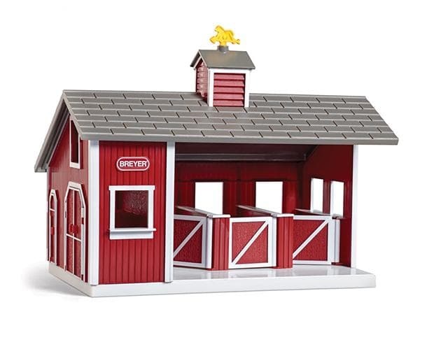 Breyer Farms Red Stable Playset