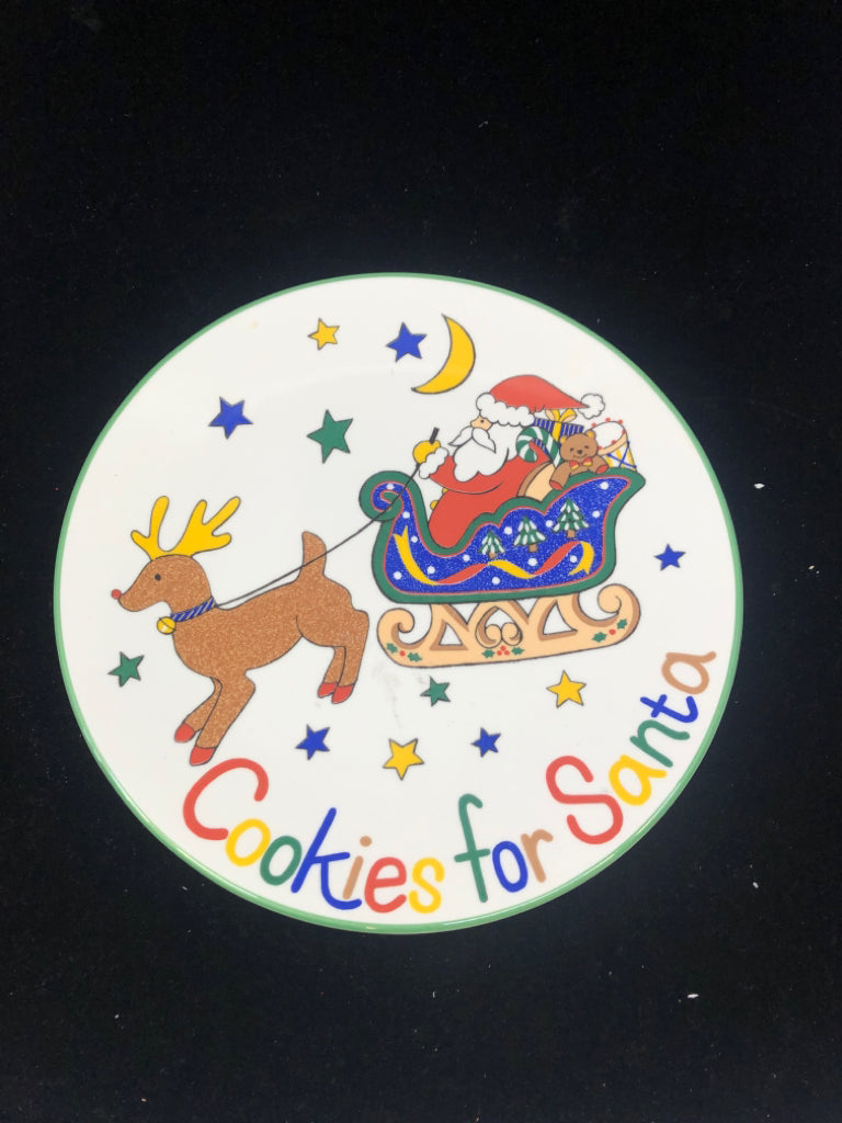COOKIES FOR SANTA MIKASA PLATE.