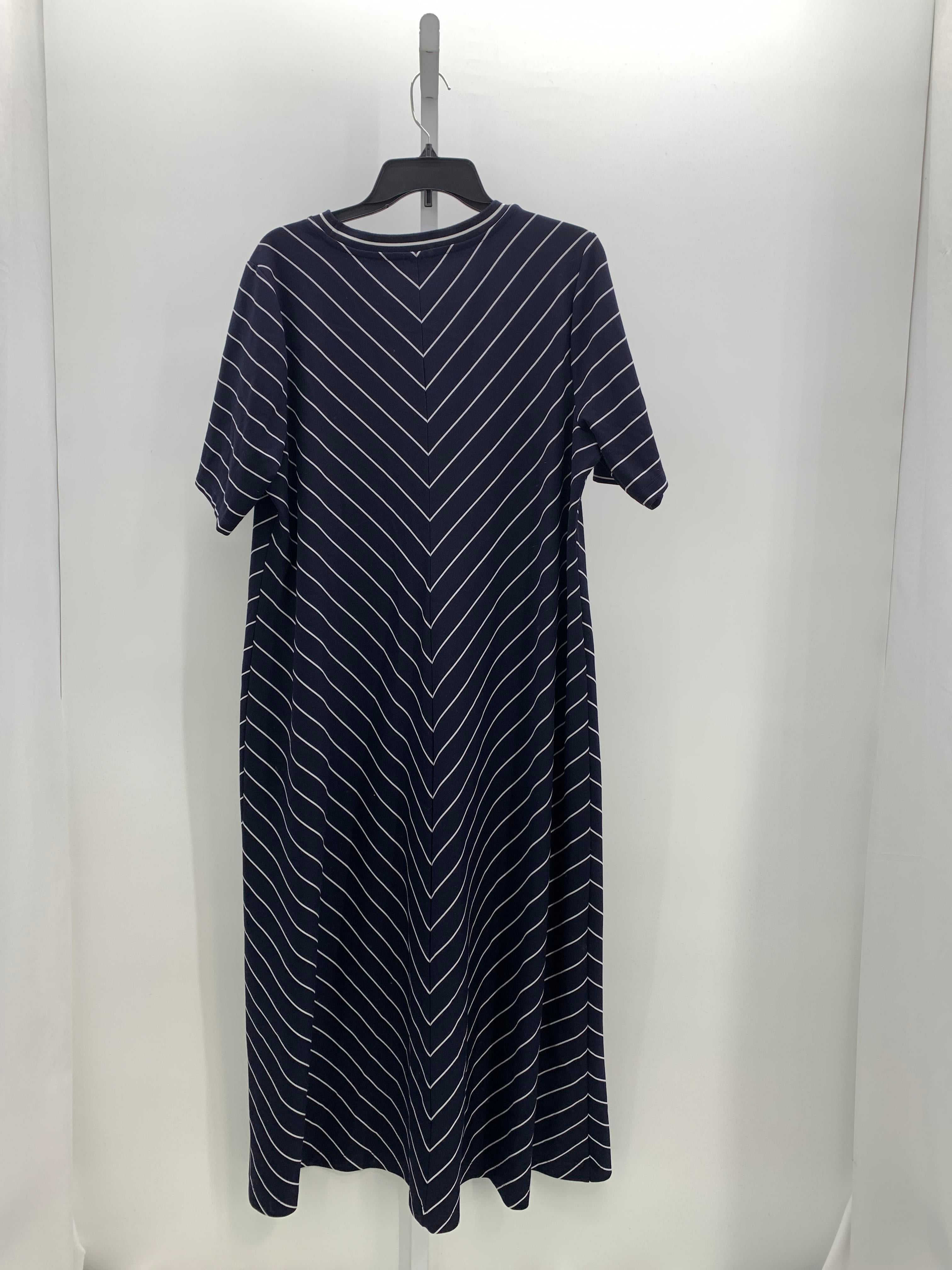 Chico's Size X Large Petite Petite Short Sleeve Dress