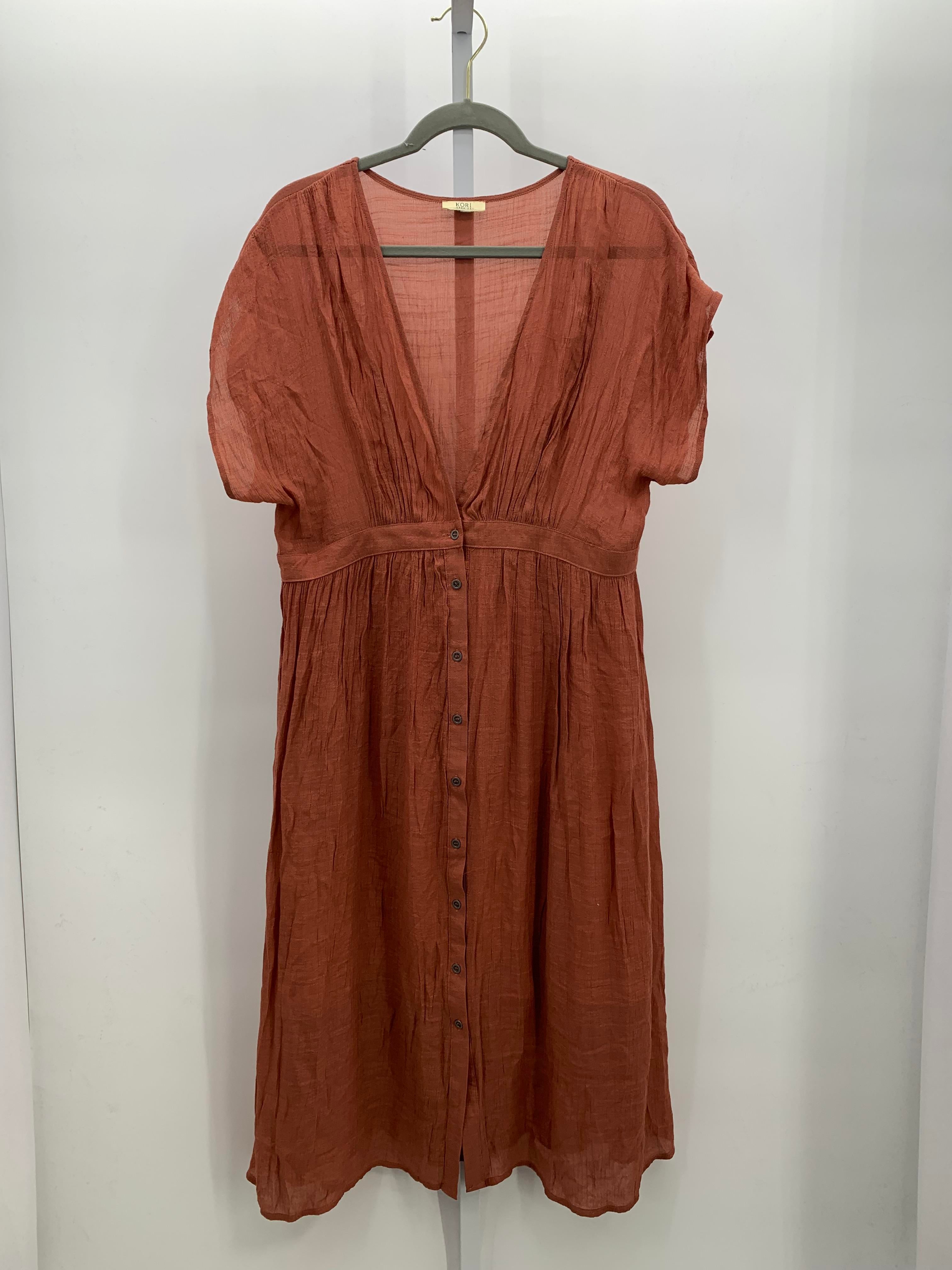 Size Large Misses Short Sleeve Dress