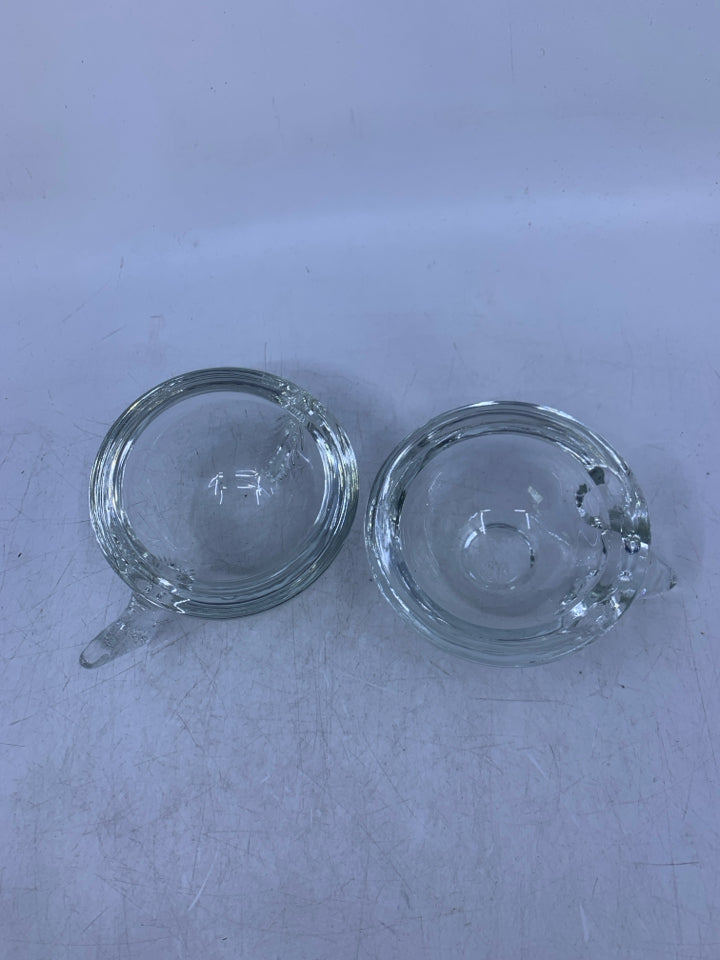 CLEAR GLASS FISH TRINKET BOX.