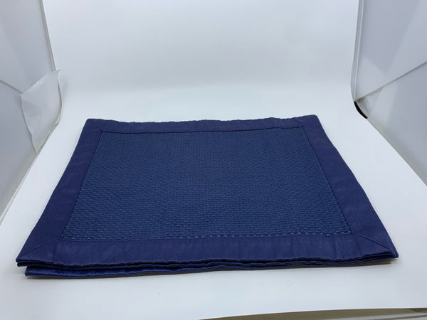 4 BLUE FABRIC PLACE MATS.