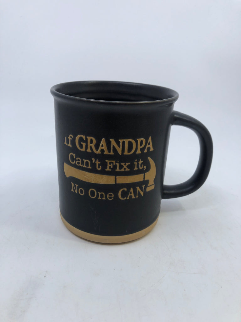 BLACK GRANDPA MUG.