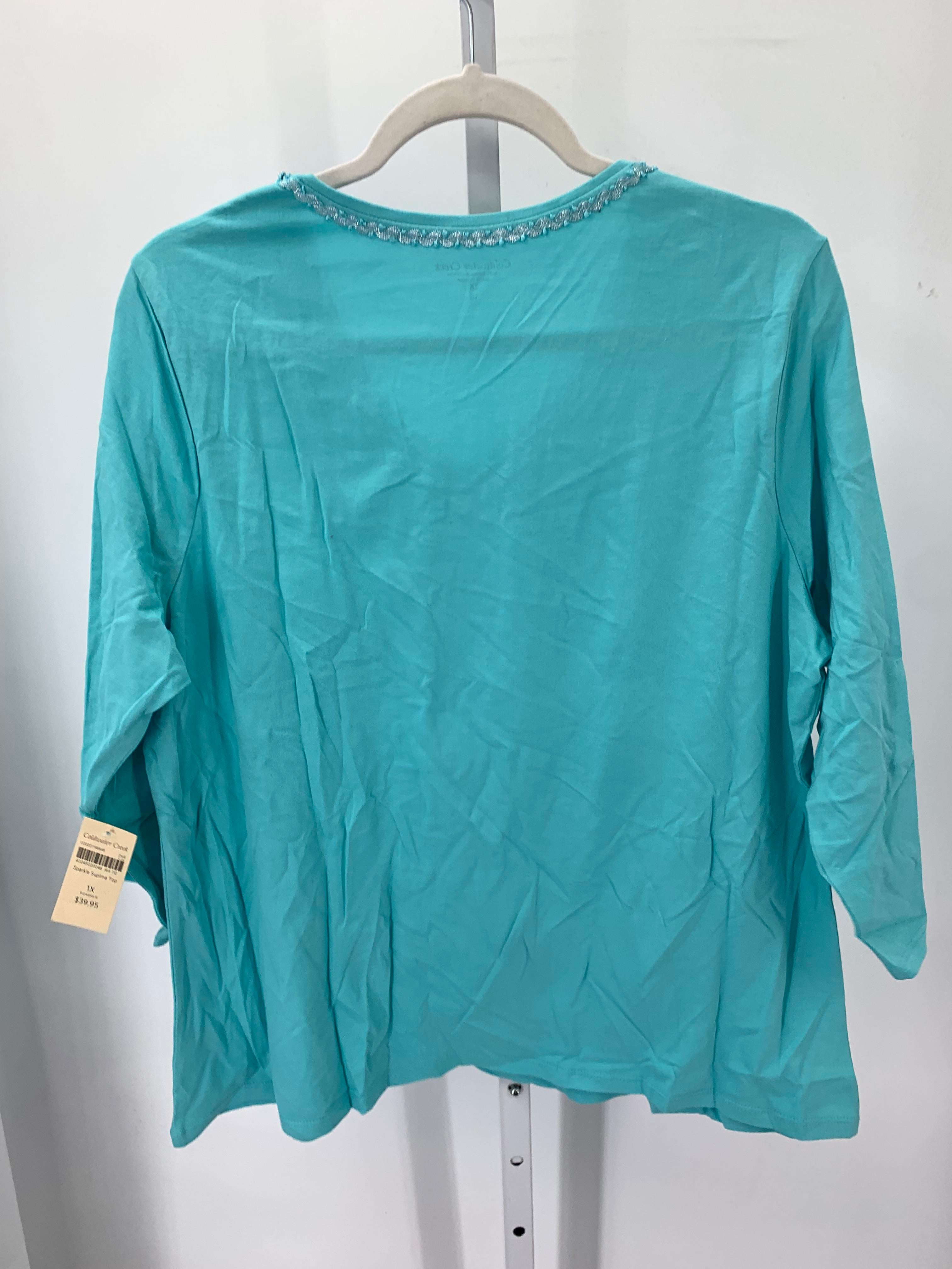 Coldwater Creek Size 1X Womens 3/4 Sleeve Shirt