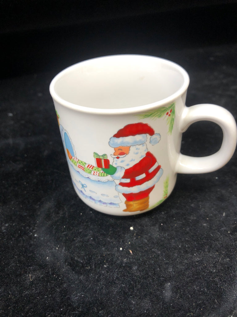 BABY'S FIRST CHRISTMAS MUG.