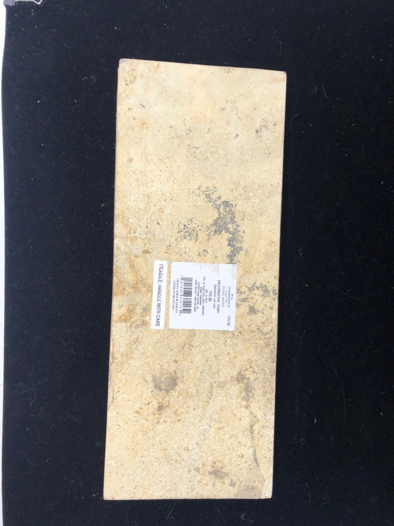 HEAVY RECTANGLE STONE TRAY.