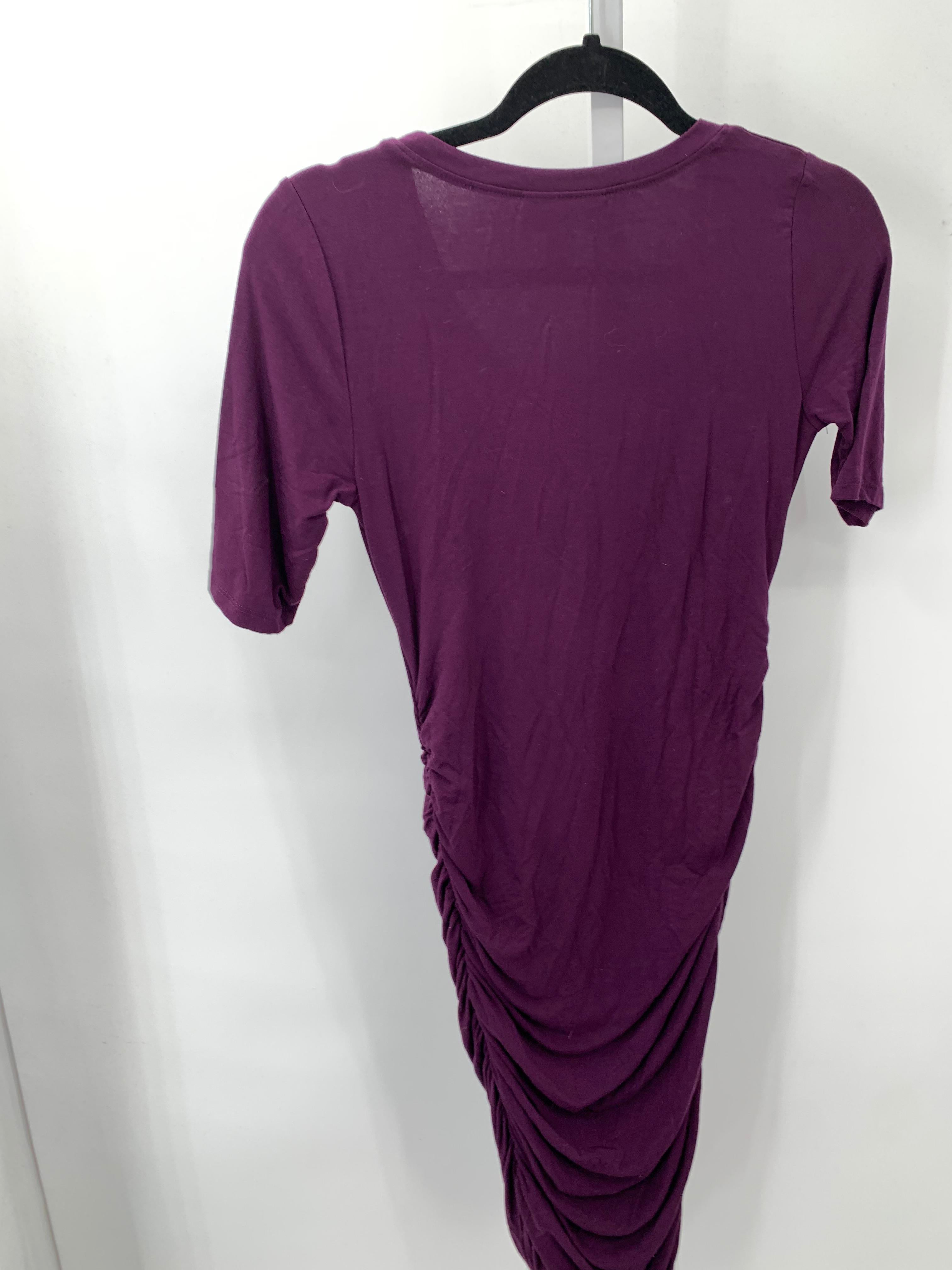 Motherhood Purple Size X Small Maternity Short Sleeve Dress