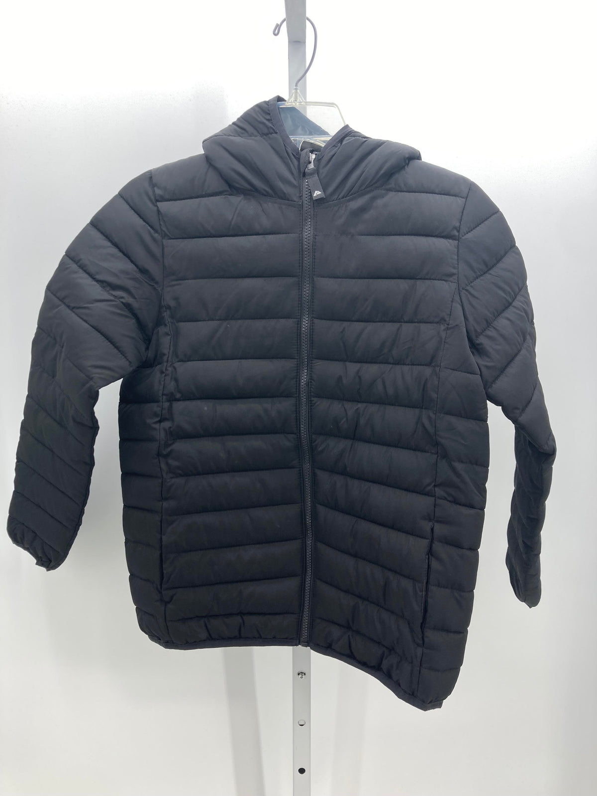 HOODED ZIP PUFF JACKET