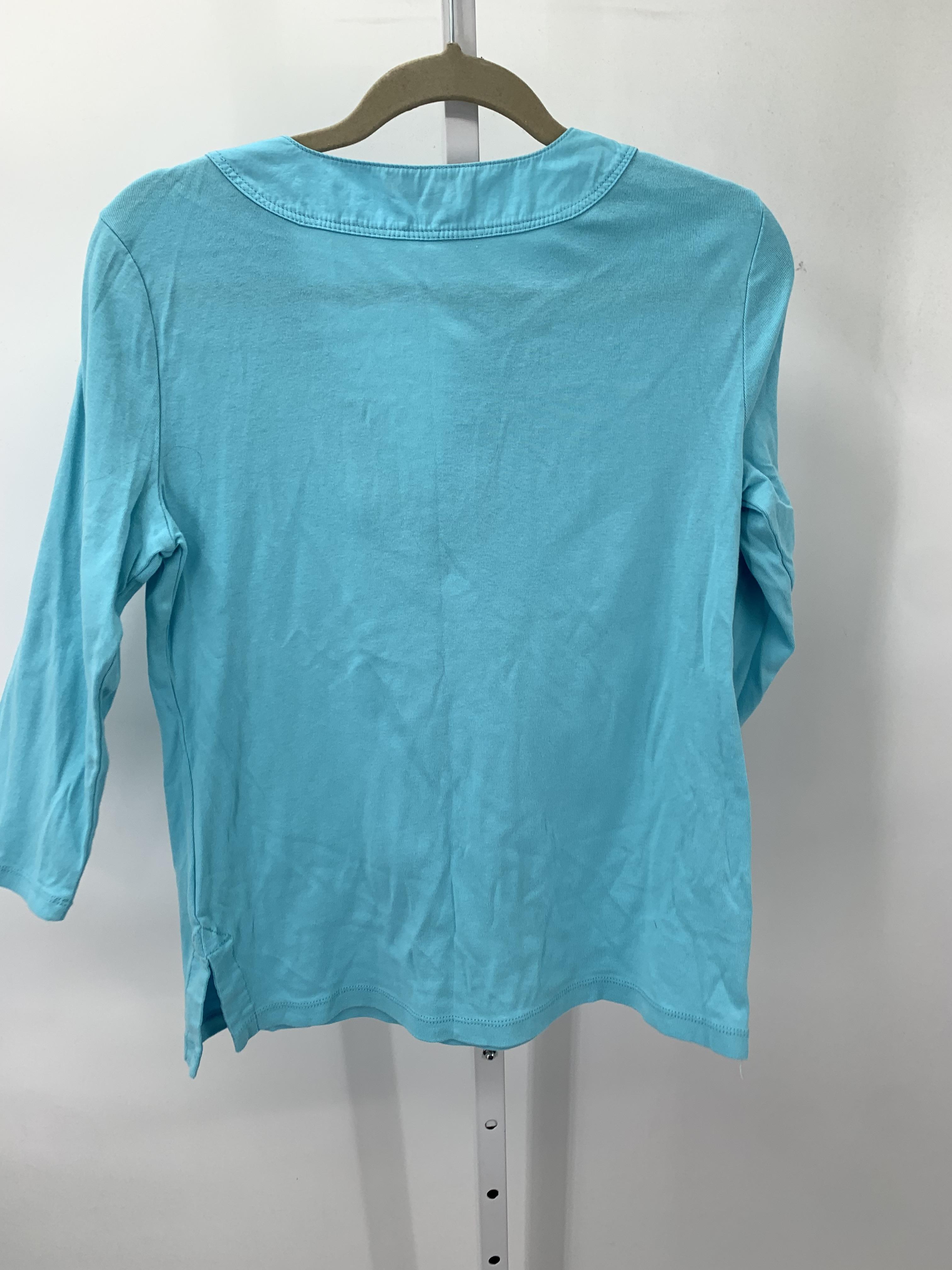 Chaps Size Large Misses 3/4 Sleeve Shirt