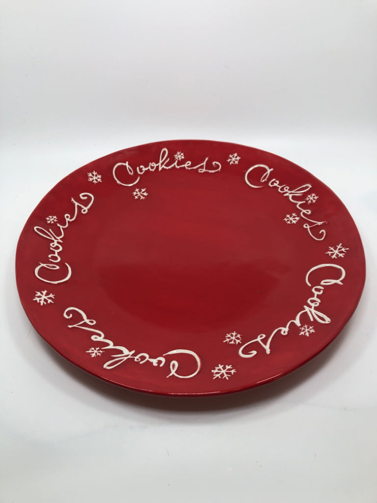 WINTER COOKIES PLATTER RED.