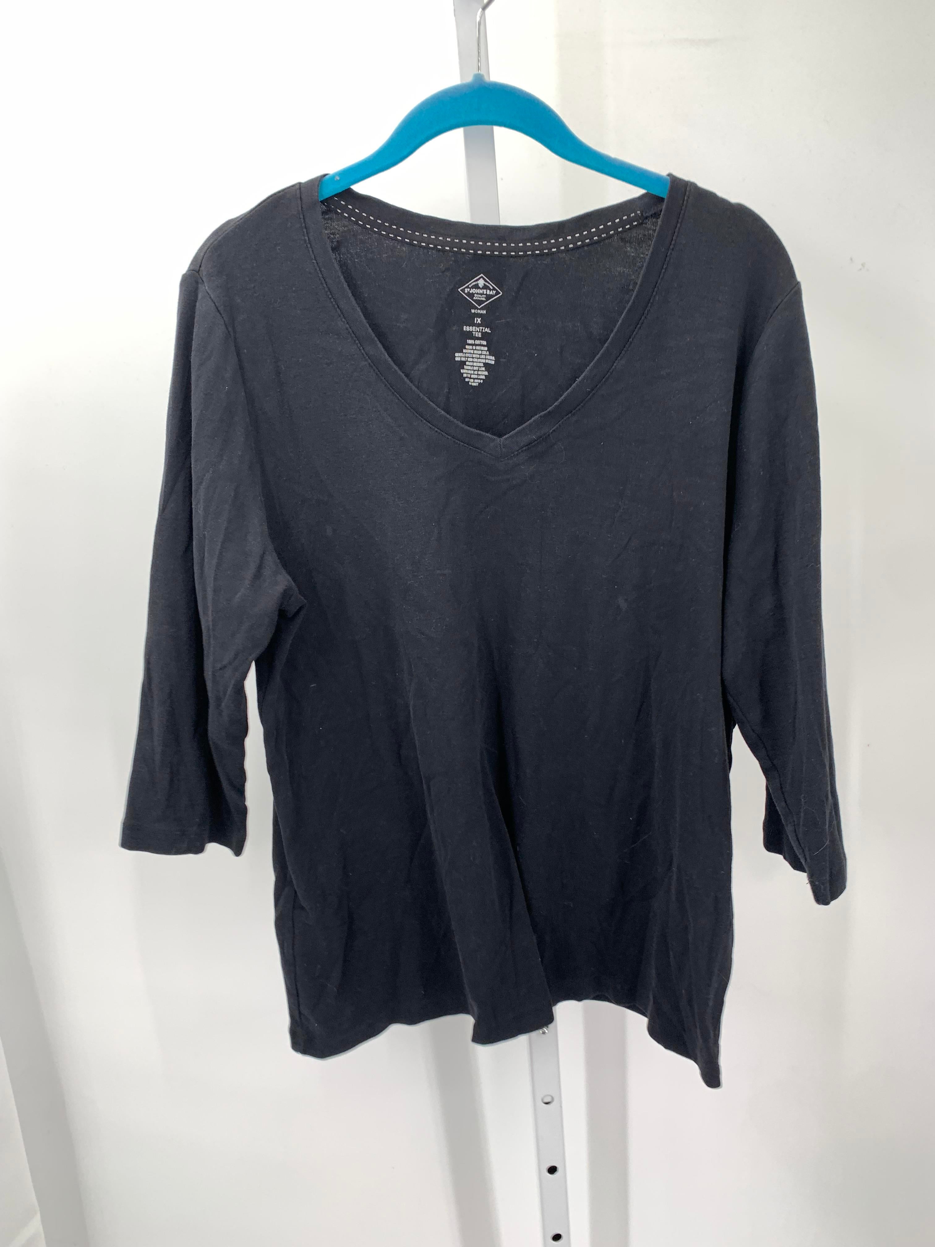 St. Johns Bay Size 1X Womens 3/4 Sleeve Shirt