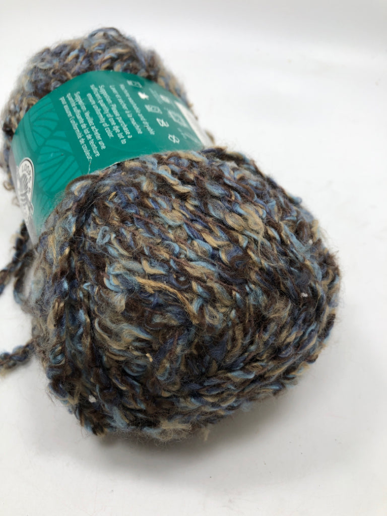 NWT BROWN/BLUE YARN.