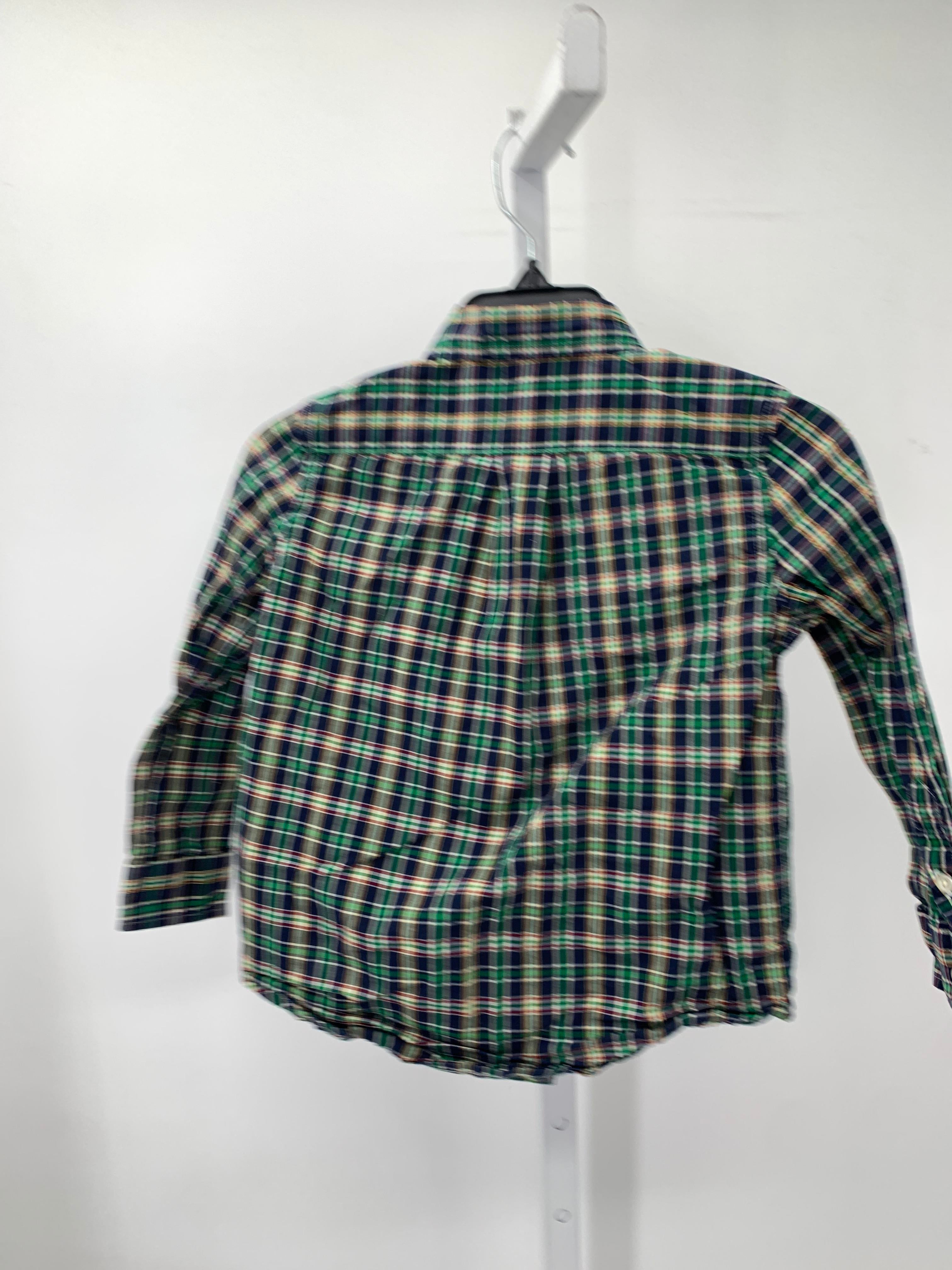 GREEN PLAID BTN DOWN