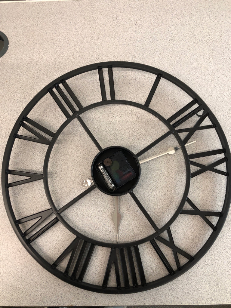 INDUSTRIAL METAL CLOCK.