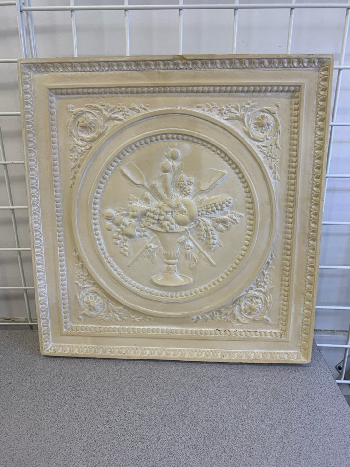 FAUX STONE PLASTER FRUIT DESIGN WALL-HANGING.