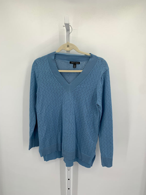 Cable & Gauge Size Medium Misses Long Slv Sweater