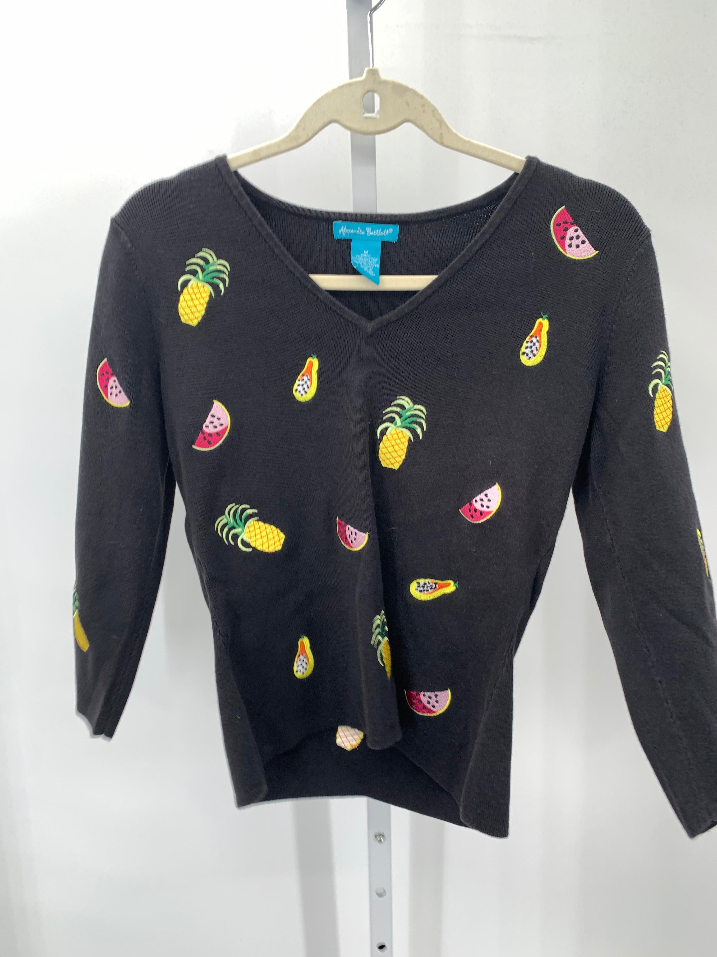 Alexandra Bartlett Size Medium Misses 3/4 Sleeve Sweater