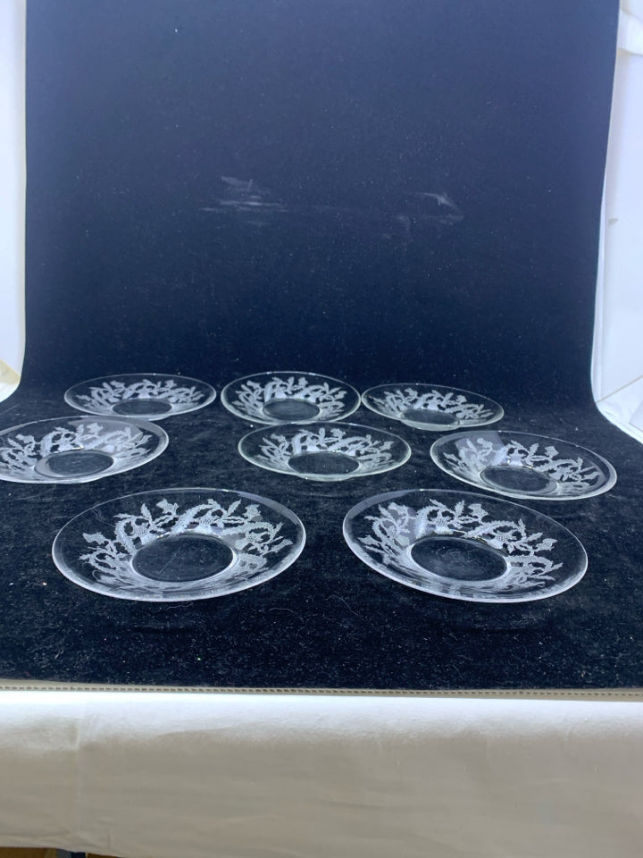 8 VTG SMALL ETCHED PLATES.