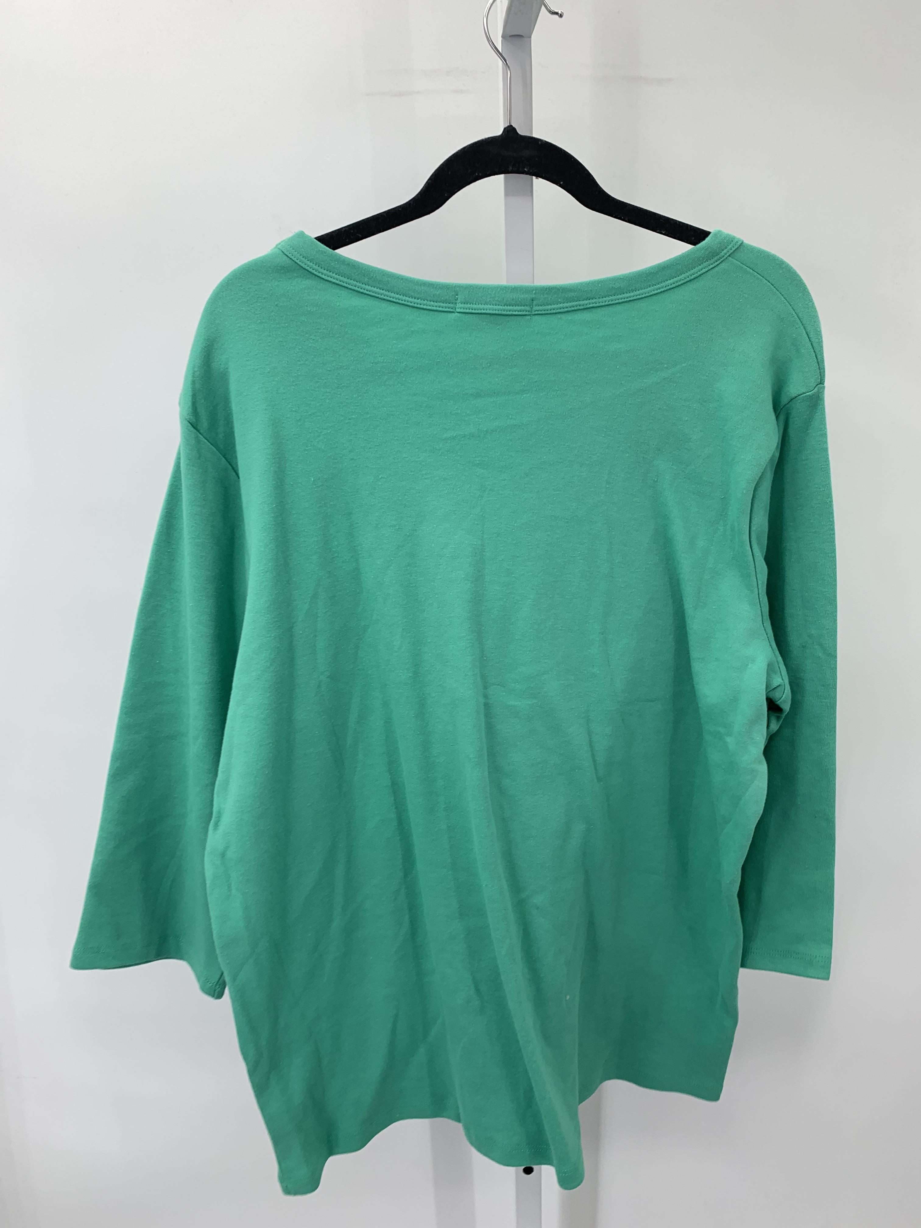 Size Extra Large Misses 3/4 Sleeve Shirt