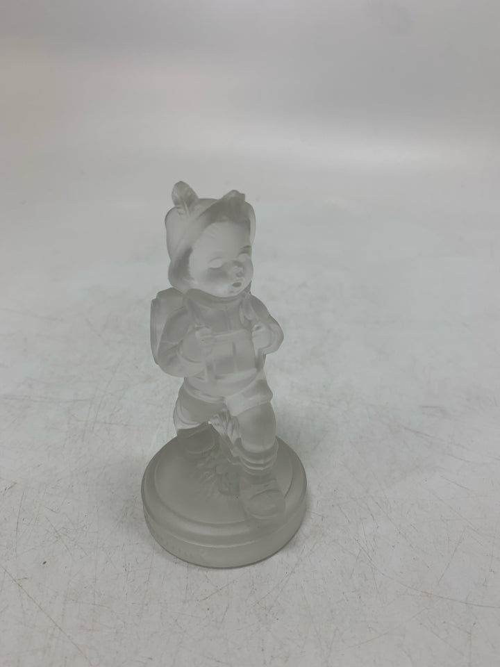 LEAD CRYSTAL HUMMEL SCHOOL BOY FIGURINE 1992.