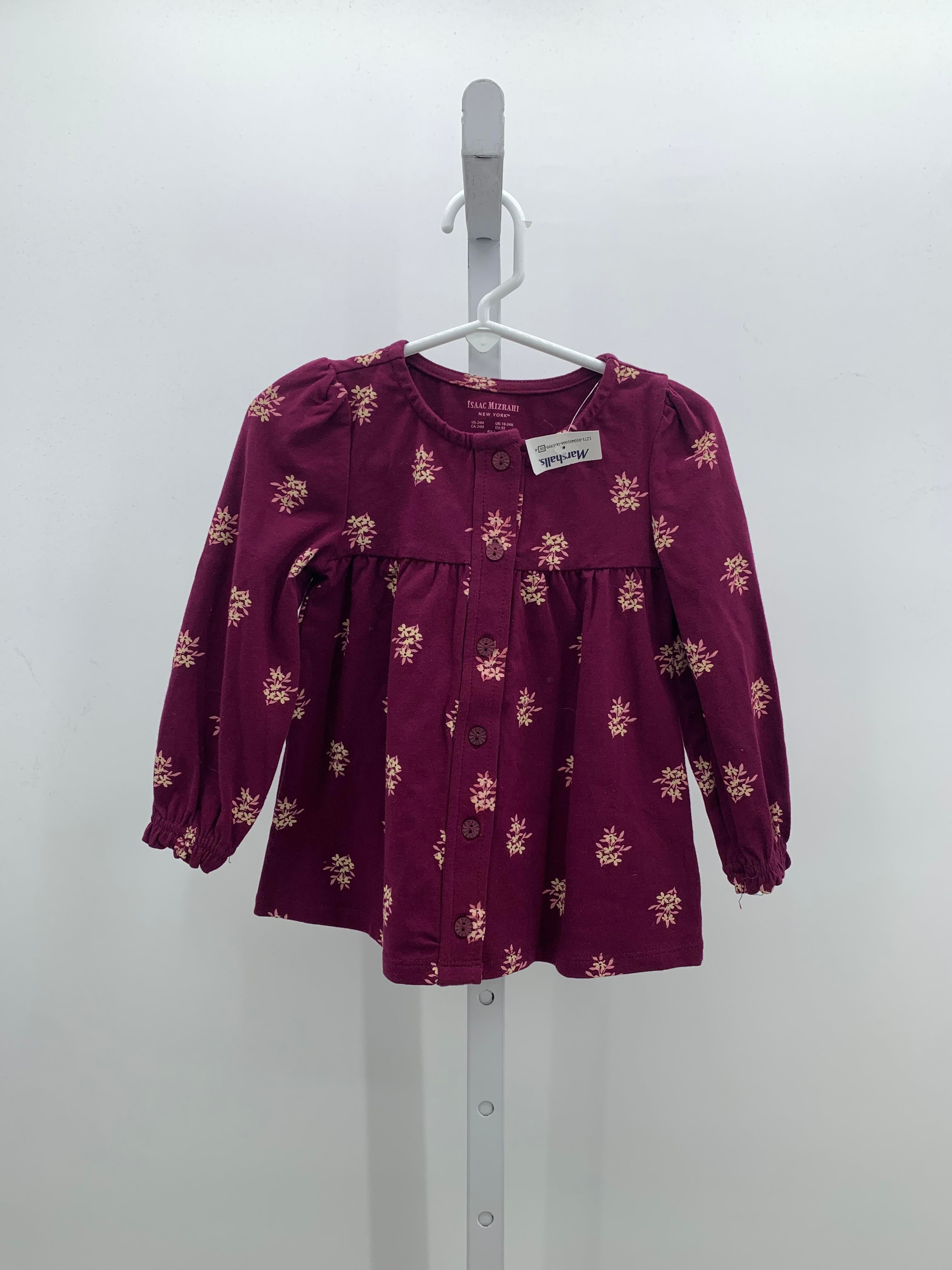 Isaac Mizrahi Size 24 Months Girls Long Sleeve Shirt