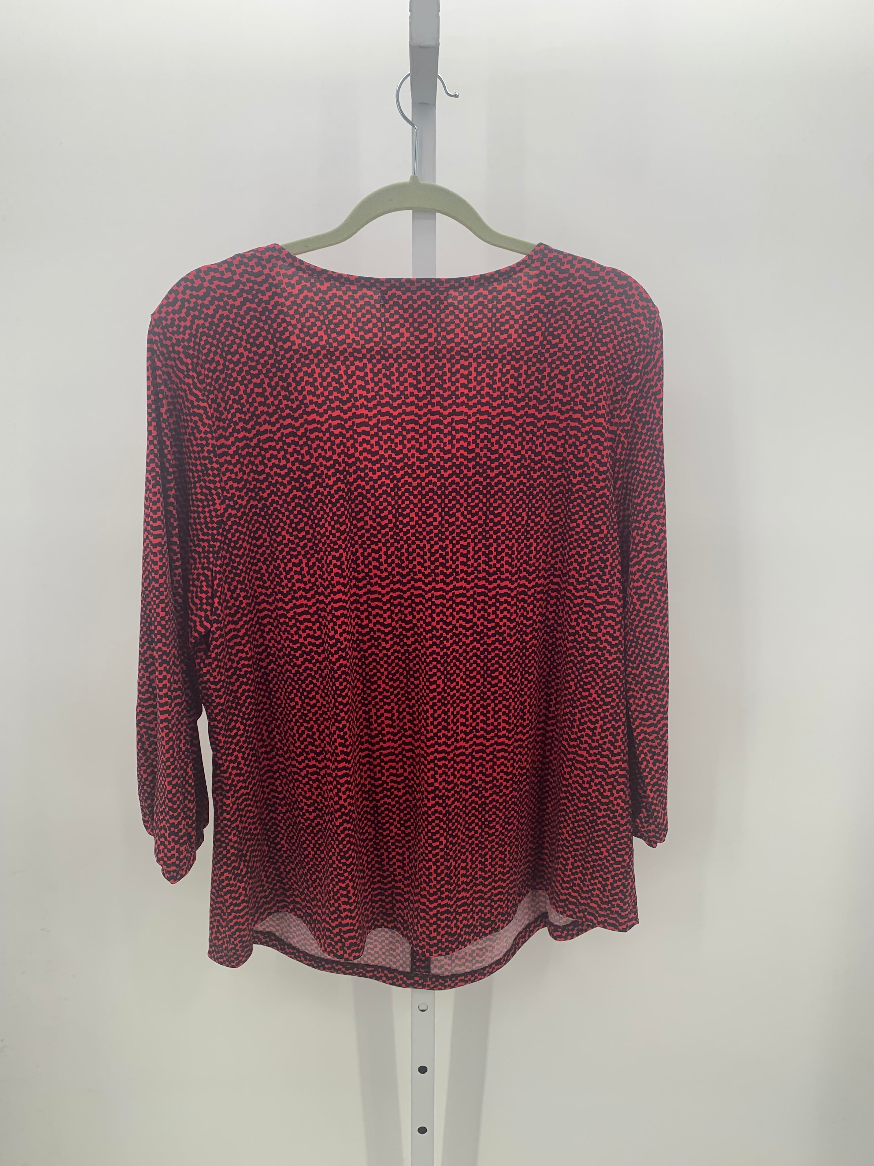 Liz Claiborne Size 1X Womens 3/4 Sleeve Shirt