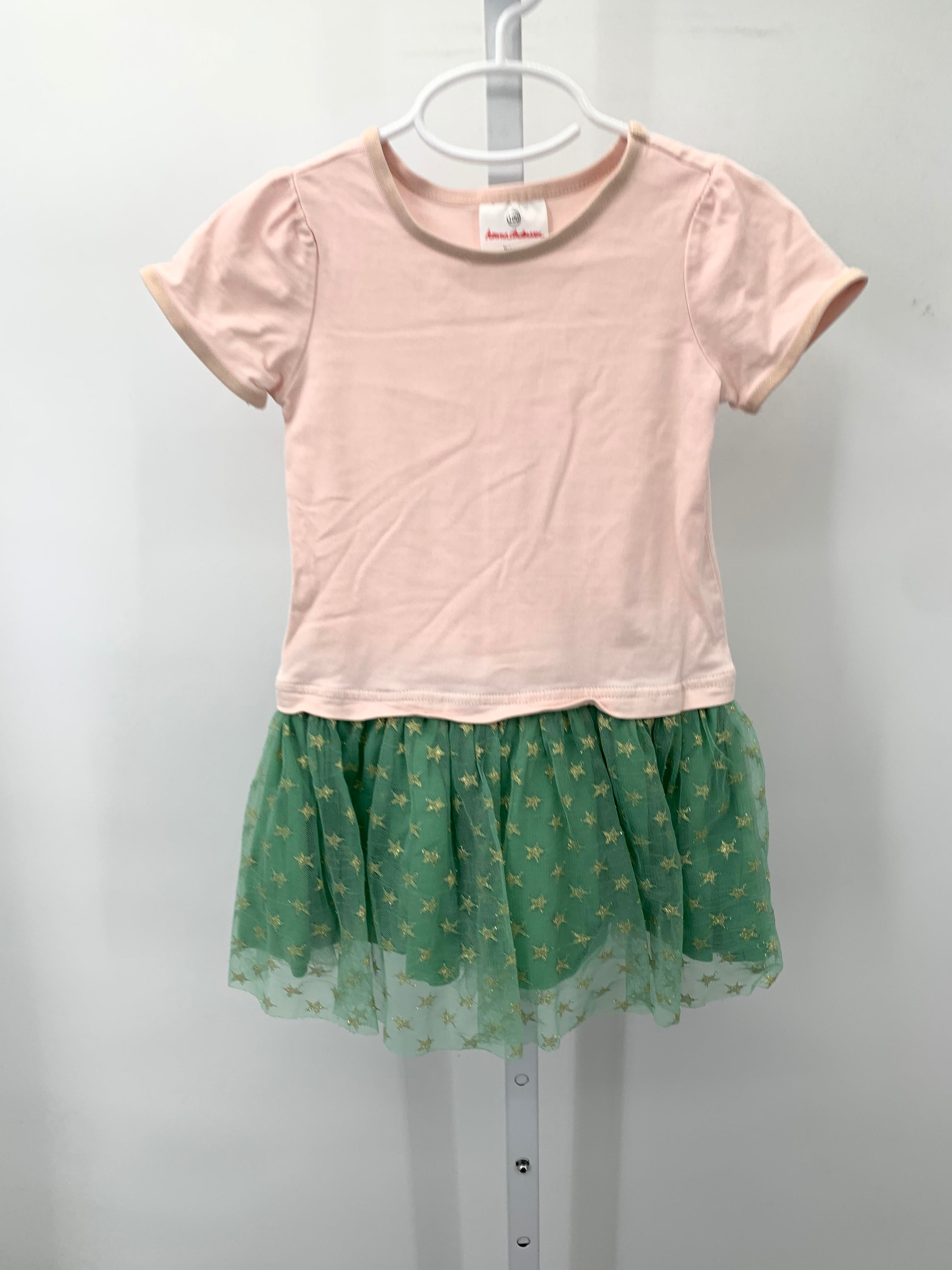 Hanna Anderson Size 4 Girls Short Sleeve Dress