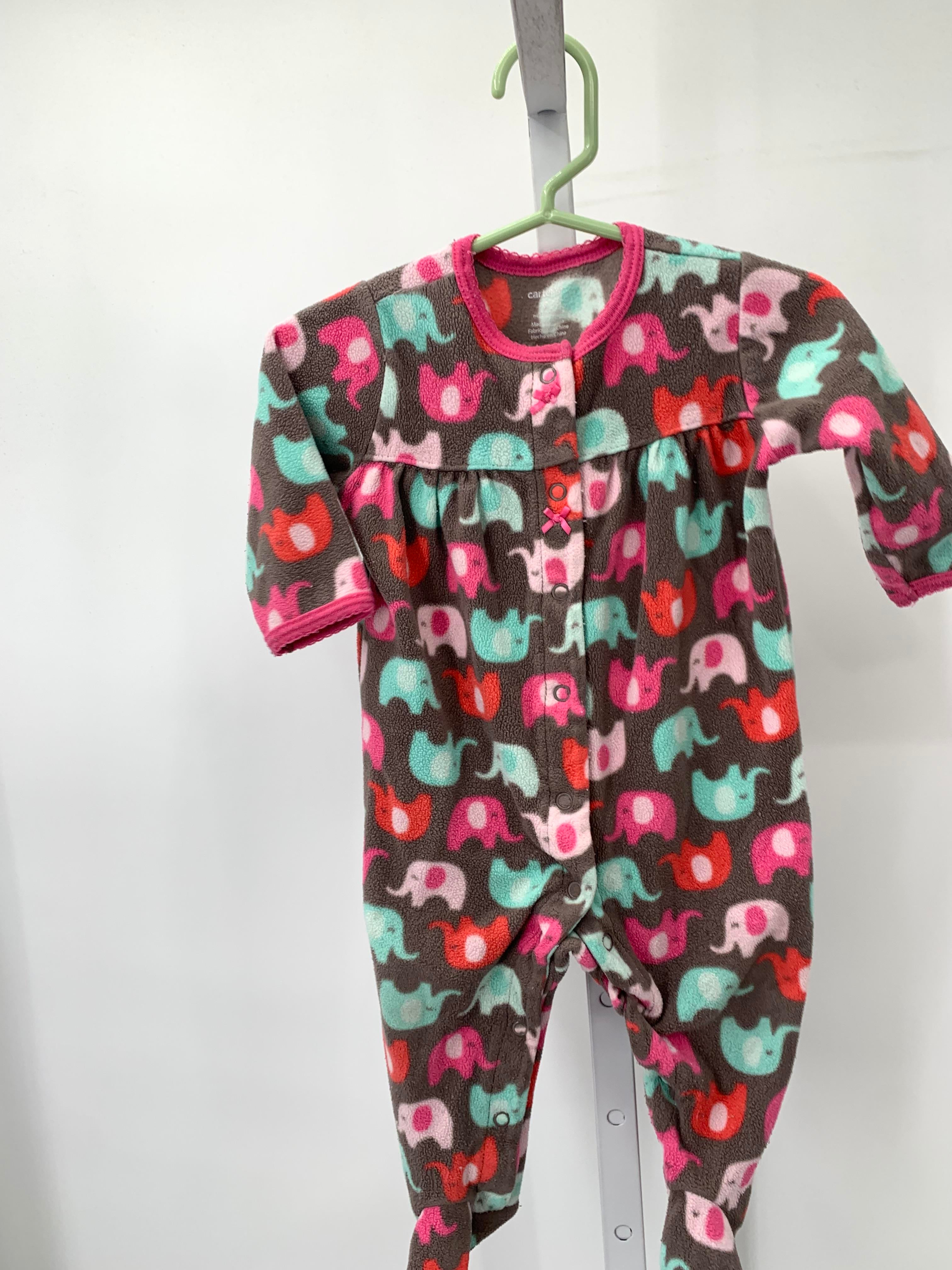 Carters Size 9 Months Girls Long Slv. Romper