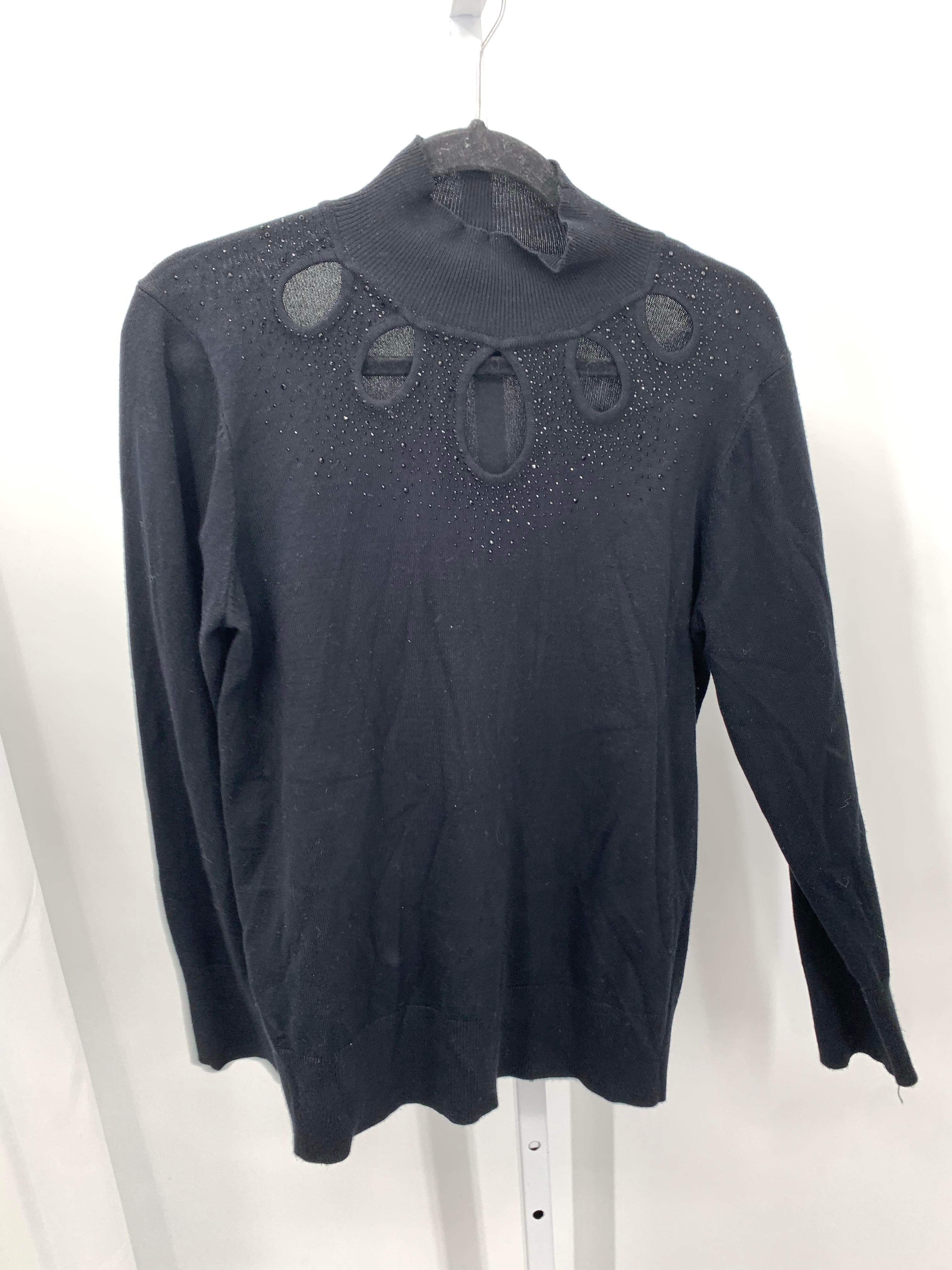 Cable & Gauge Size Large Misses Long Slv Sweater