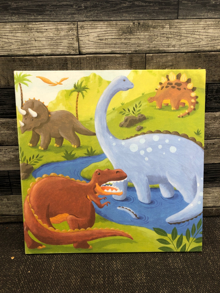 DINO CANVAS WALL ART.