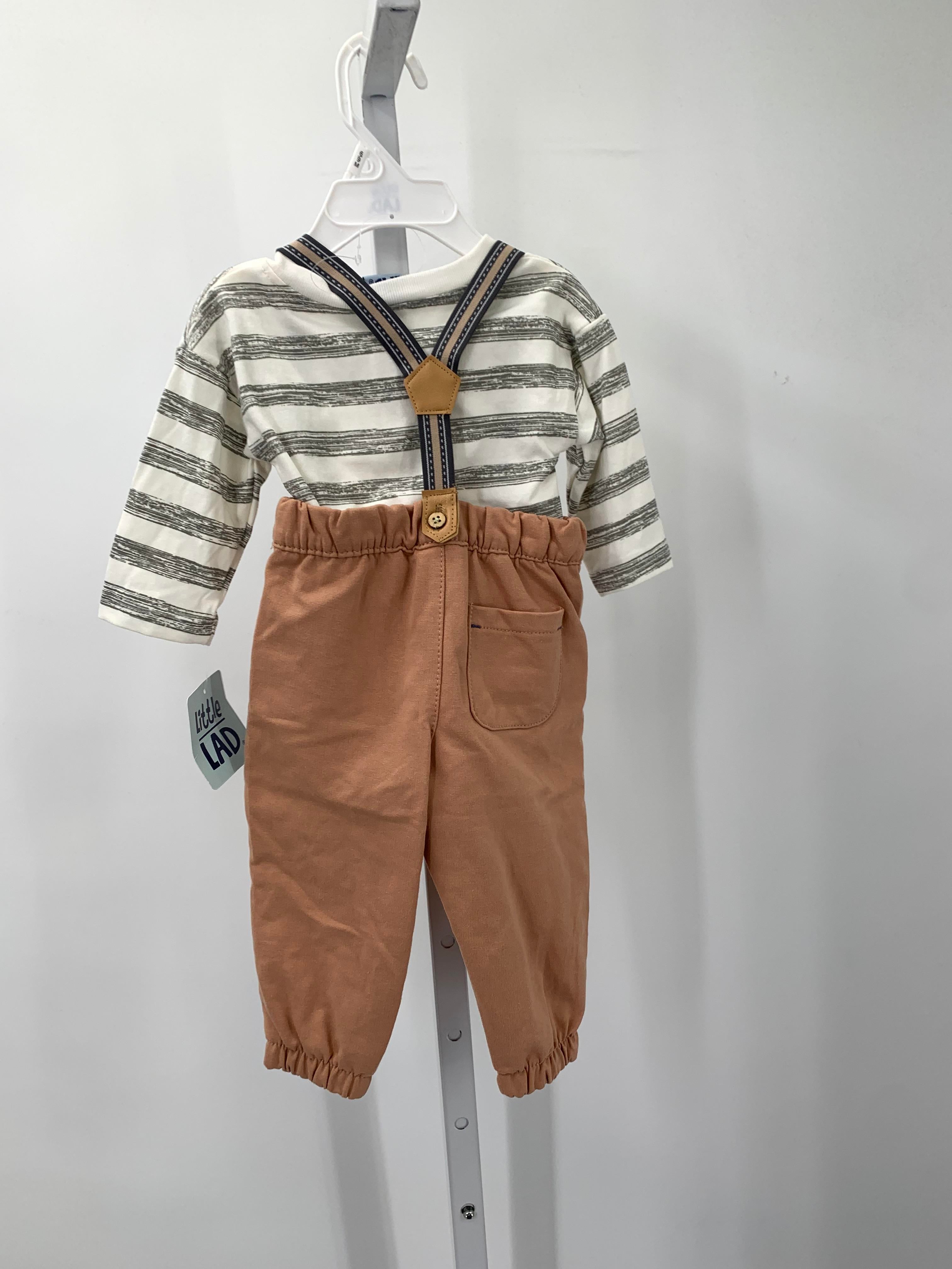 NEW STRIPE SHIRT AND OVERALLS.