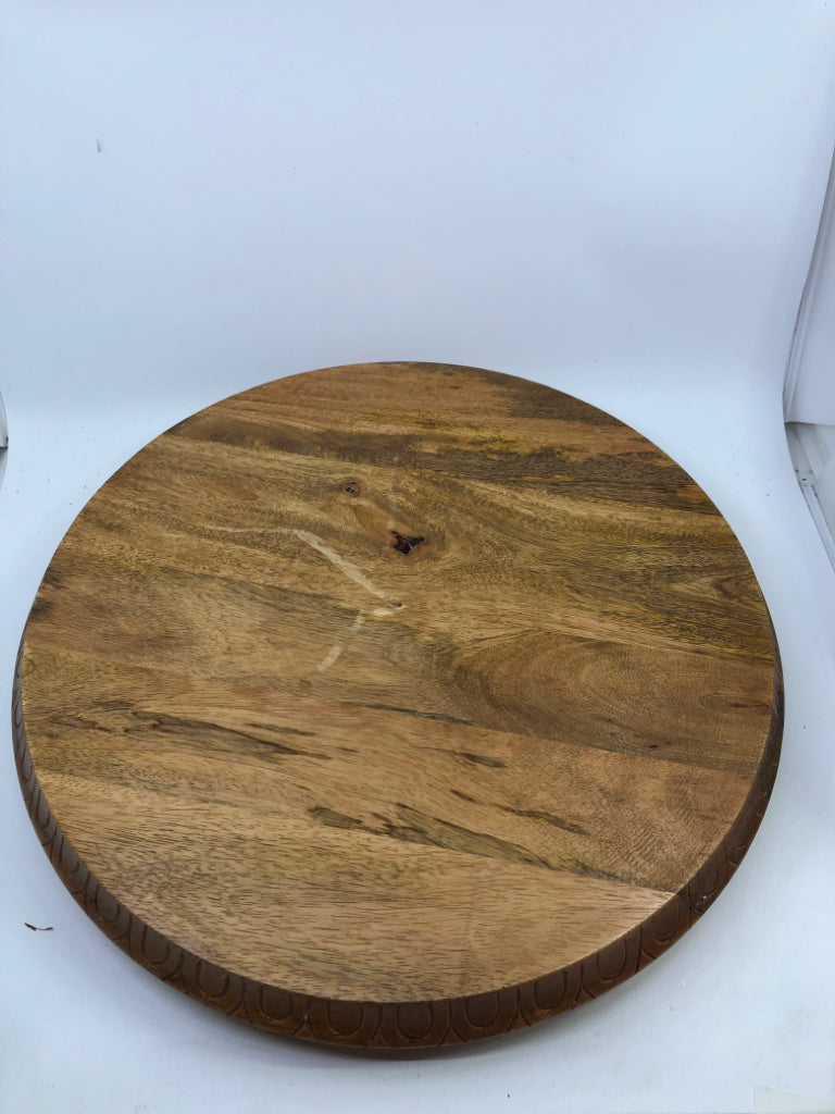 WOOD LAZY SUSAN.