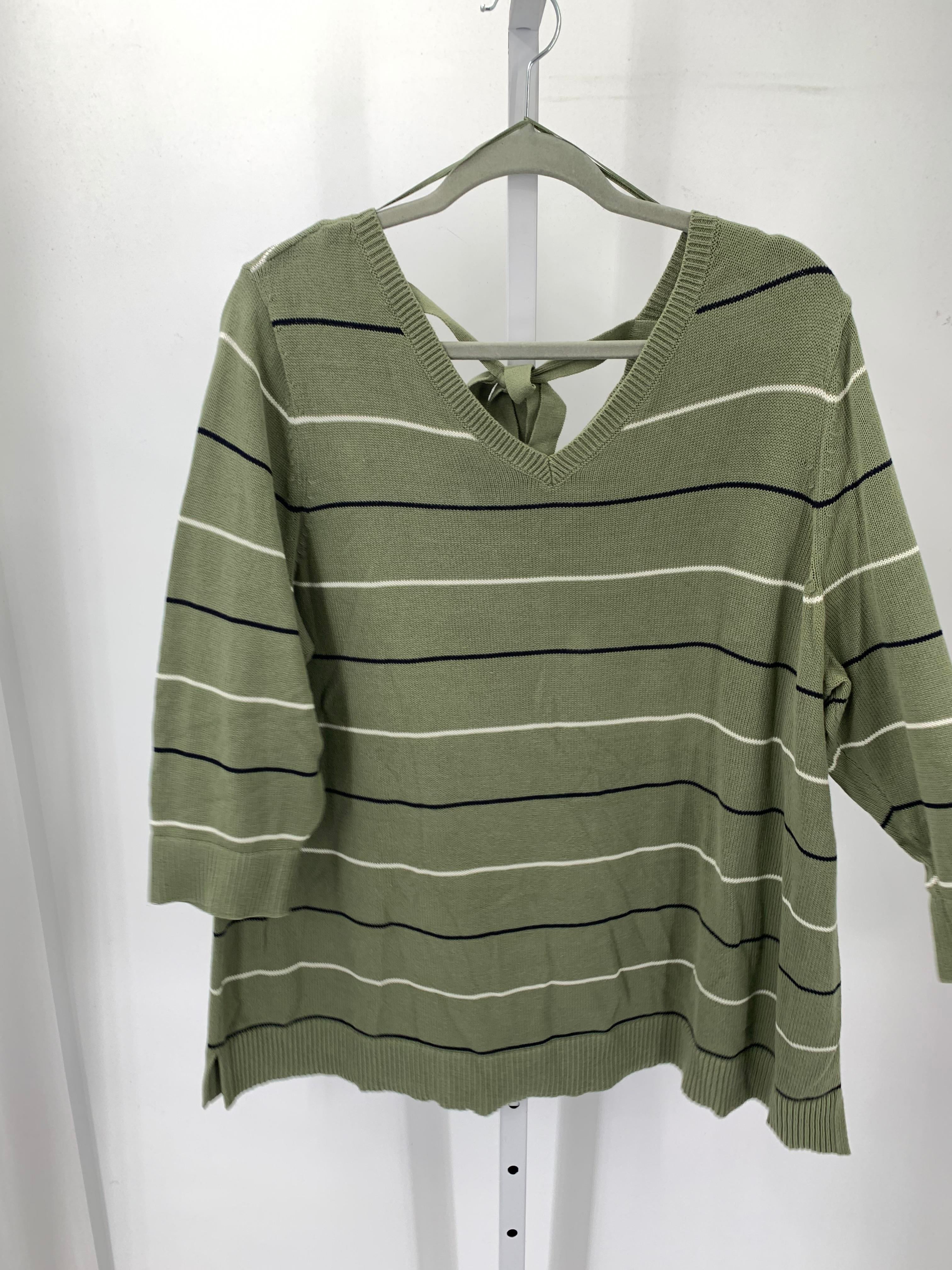 Talbots Size 2X Womens 3/4 Sleeve Sweater