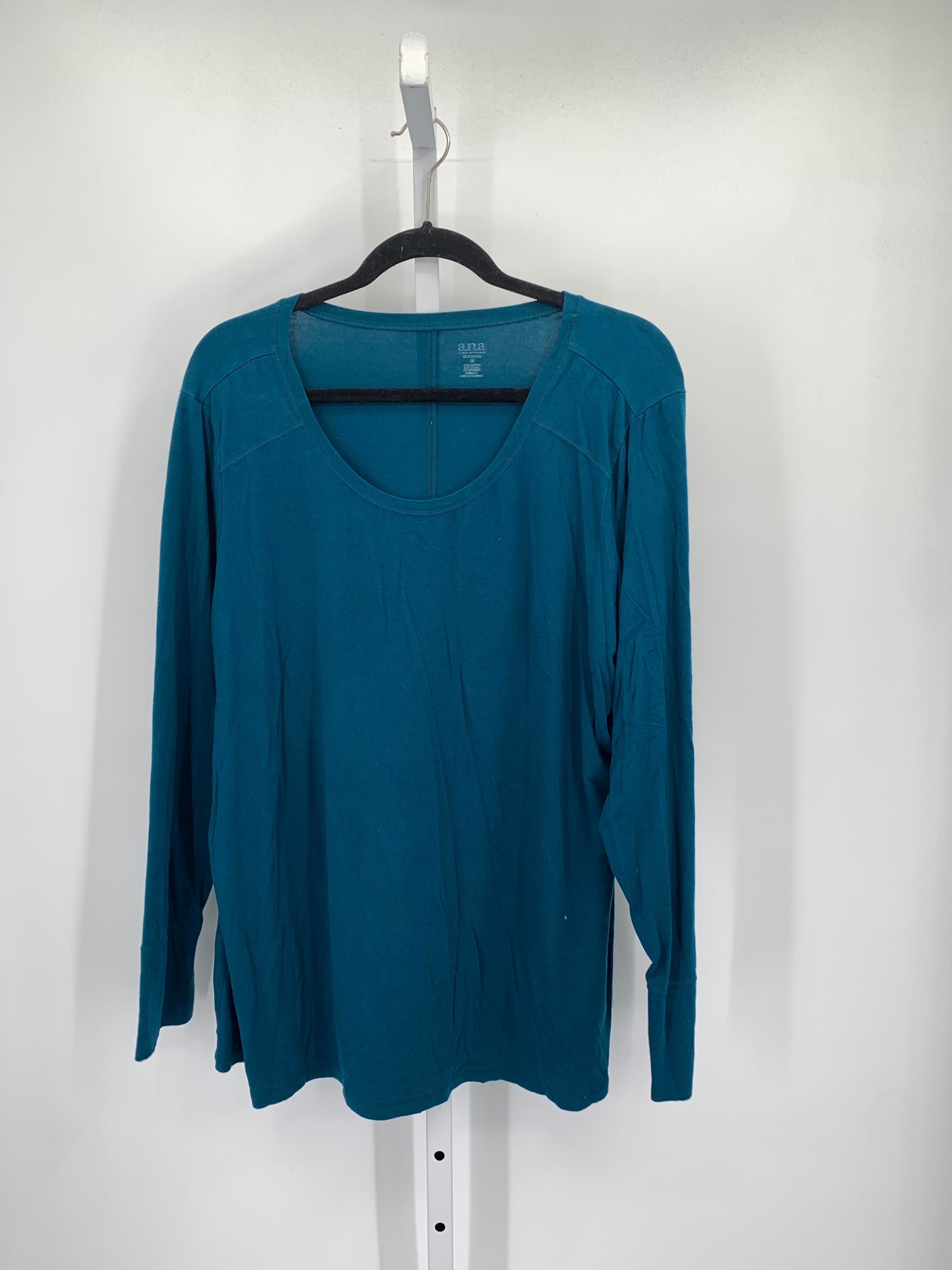 A.N.A. Size 2X Womens Long Sleeve Shirt