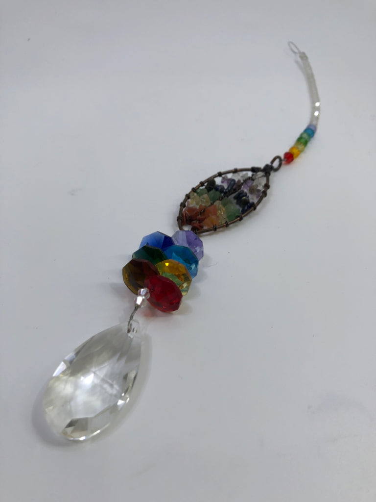 CHAKRA CRYSTAL SUNCATCHER HANGING.