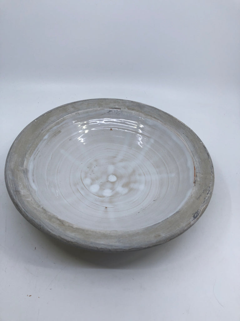 STONE WHITE GLAZED BOWL.