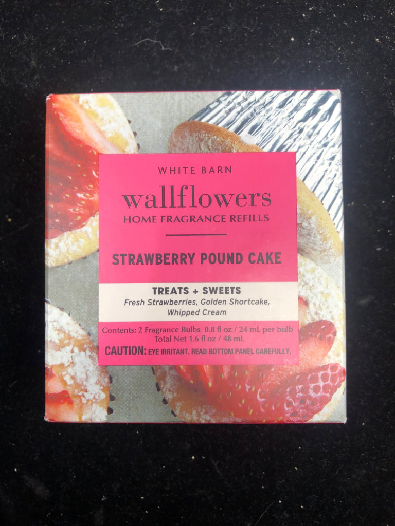 WHITE BARN STRAWBERRY POUNDCAKE WALLFLOWER REFILLS.