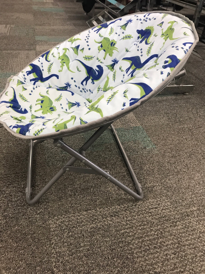 Foldable Kids Dinosaur Saucer Chair