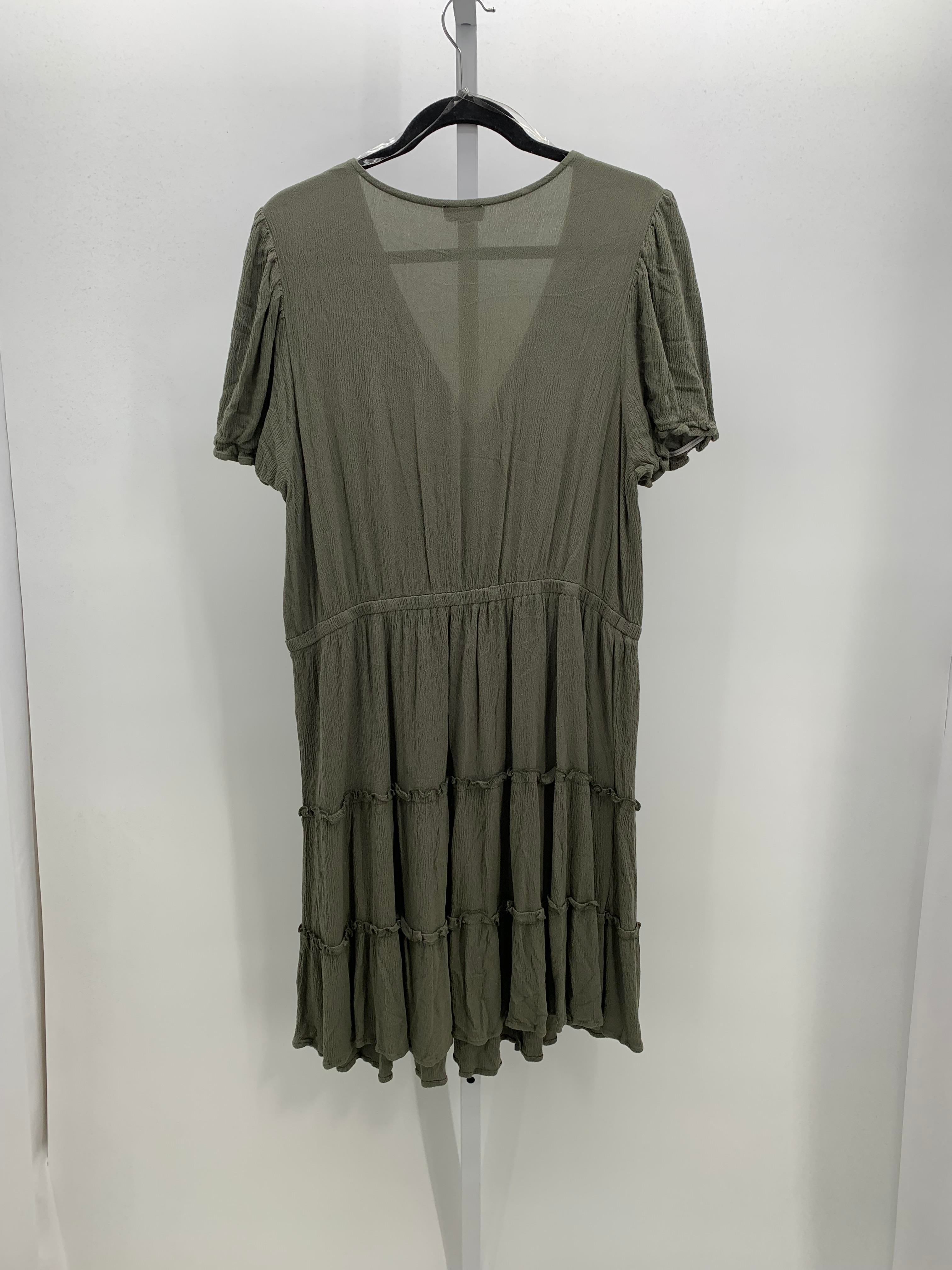 Size 2X Womens Short Sleeve Dress