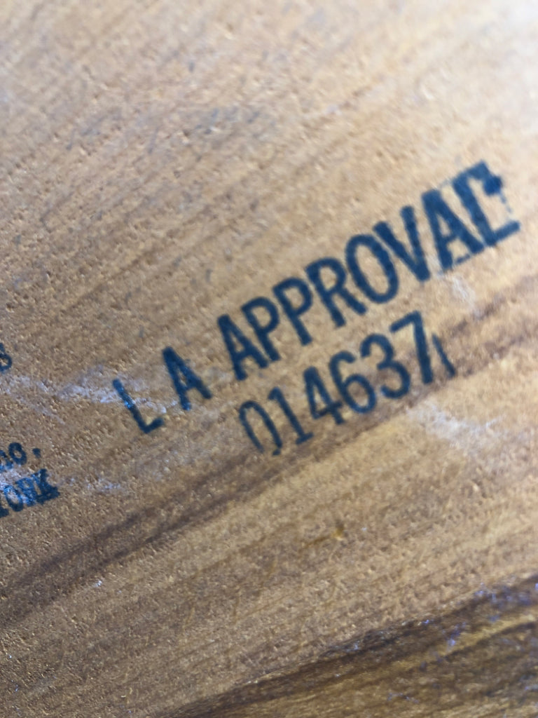 VTG DECOR WOOD PHONE WALL HANGING W/EAGLE DESIGN.